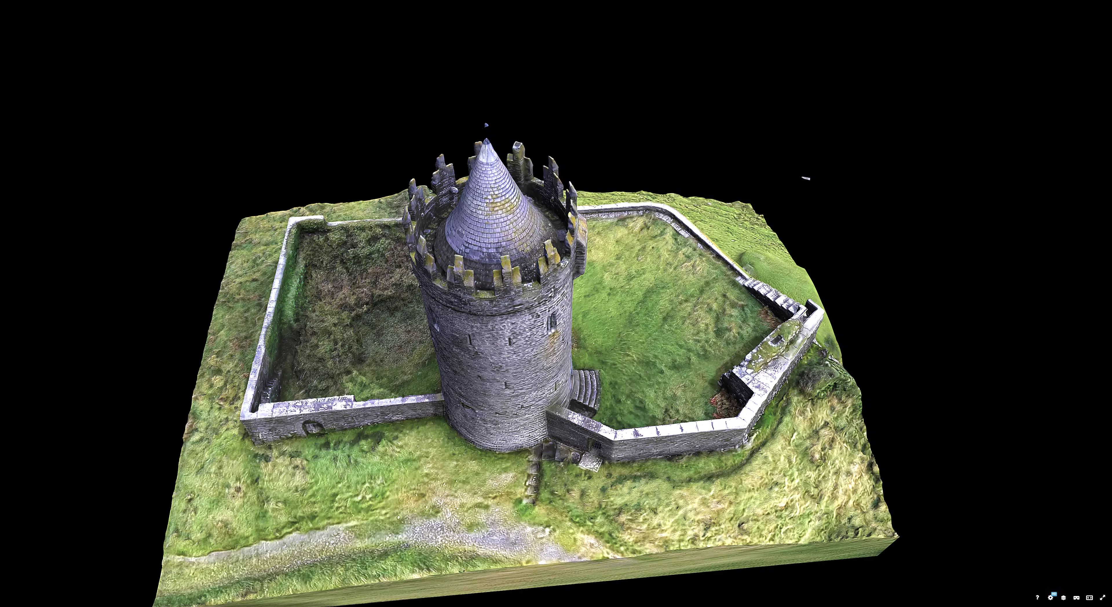 Doonagore Castle 3D model_7