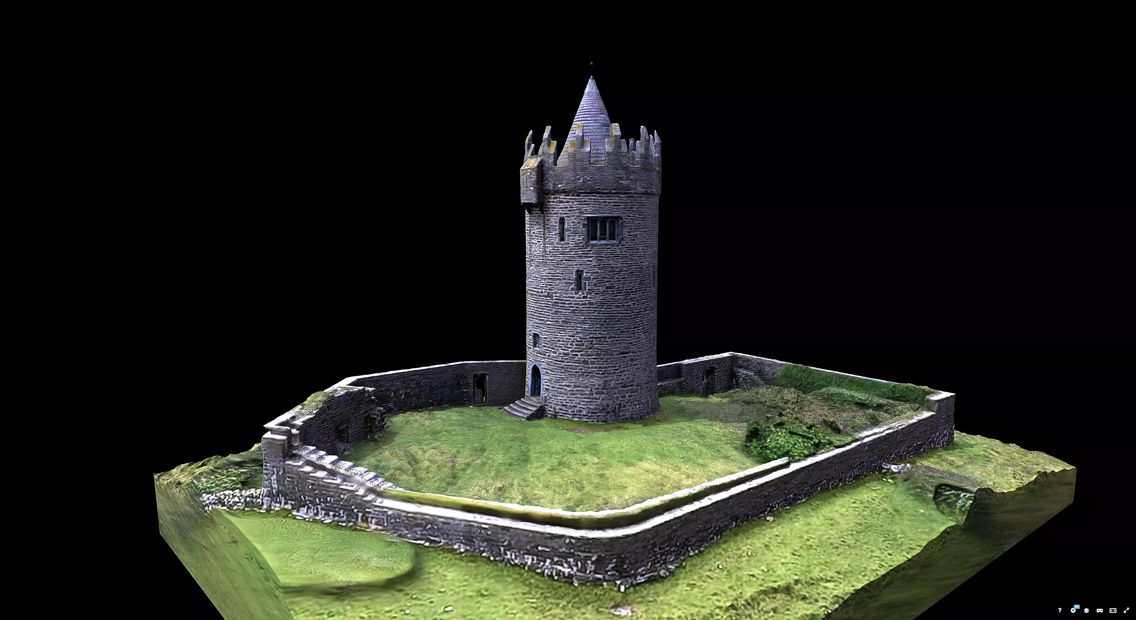 Doonagore Castle 3D model_5