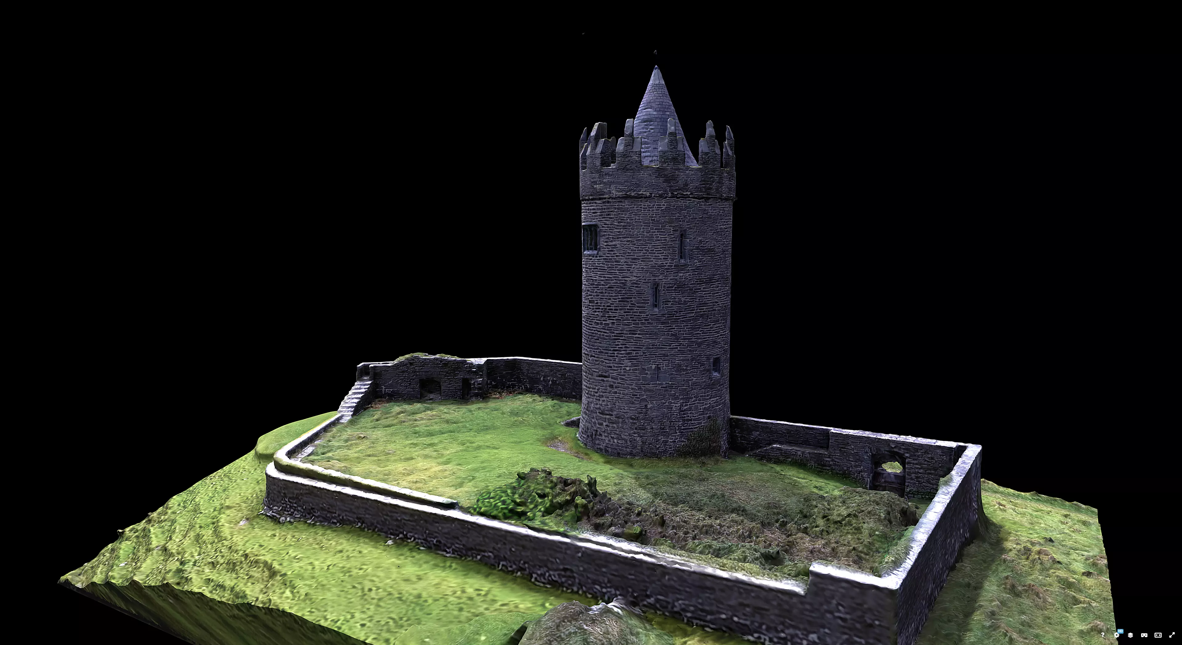 Doonagore Castle 3D model_4