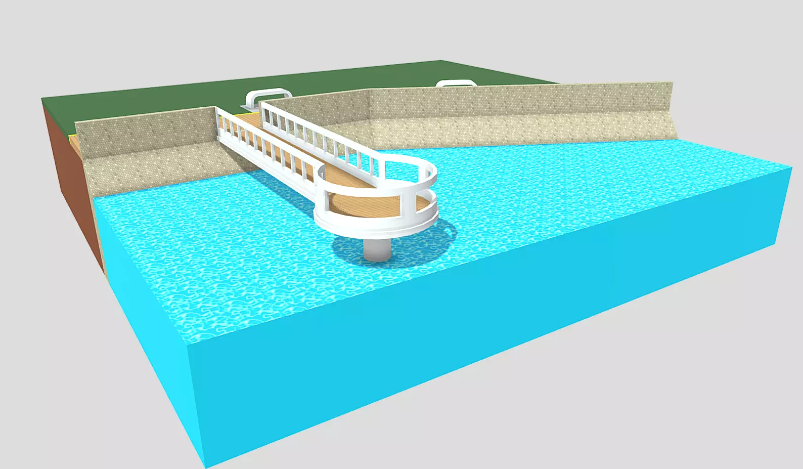 By the water 3D model