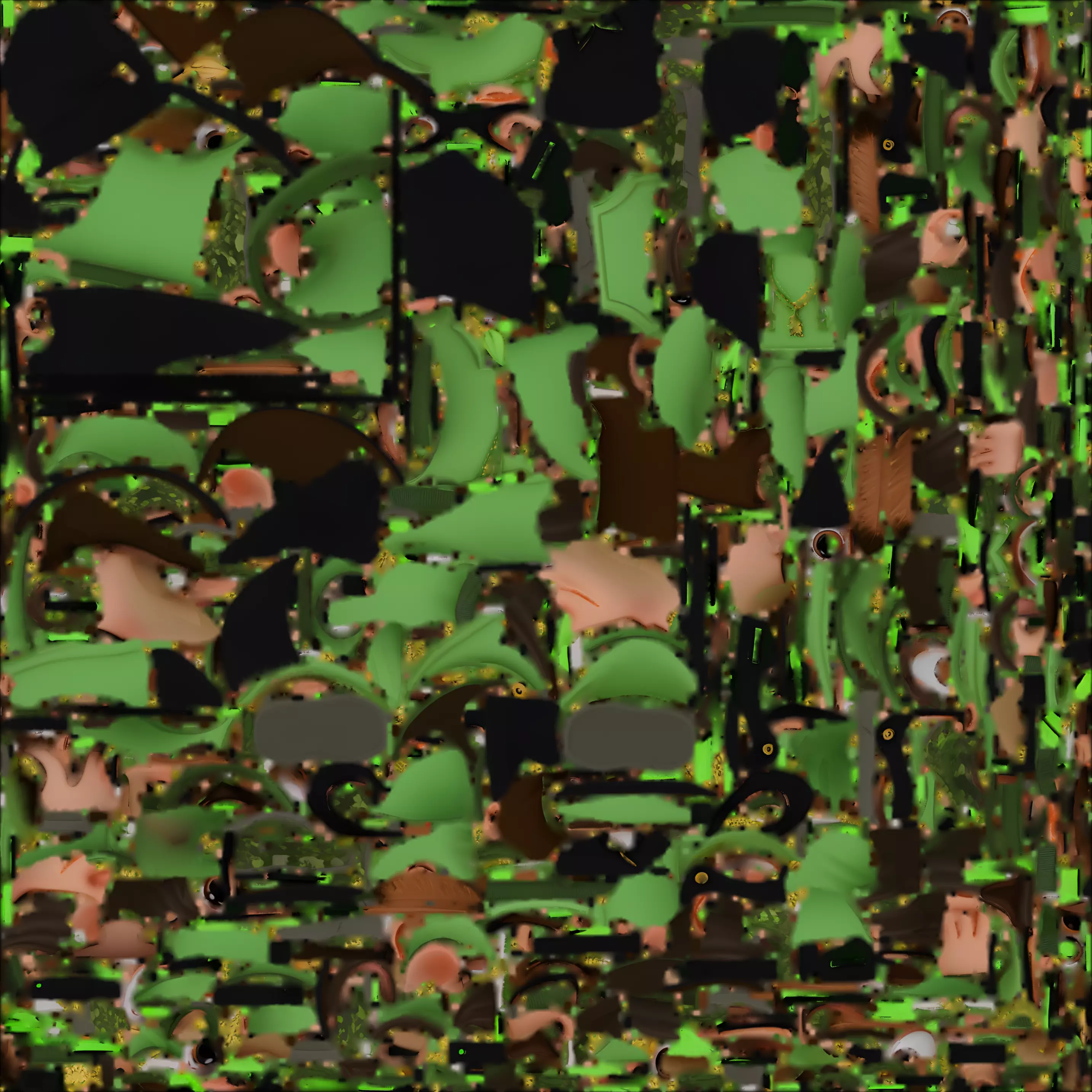 Chibi Robinhood Archer Hero 3D Model Urban Outlaw 3D model_1