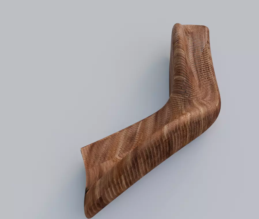 Contour Lounge 1 3D model_2