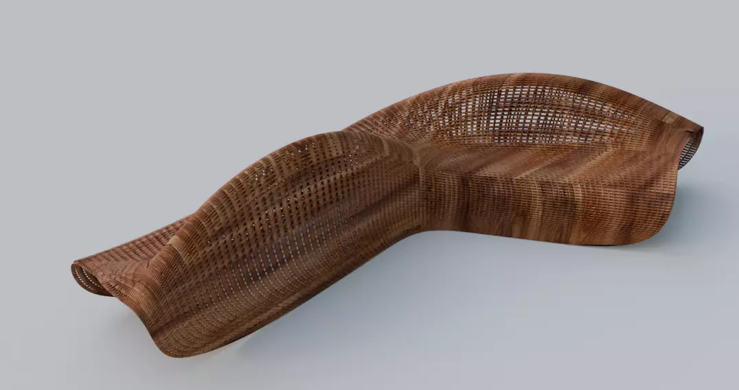 Contour Lounge 1 3D model_0