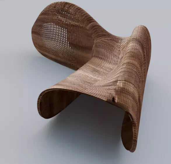 Contour Lounge 1 3D model_3