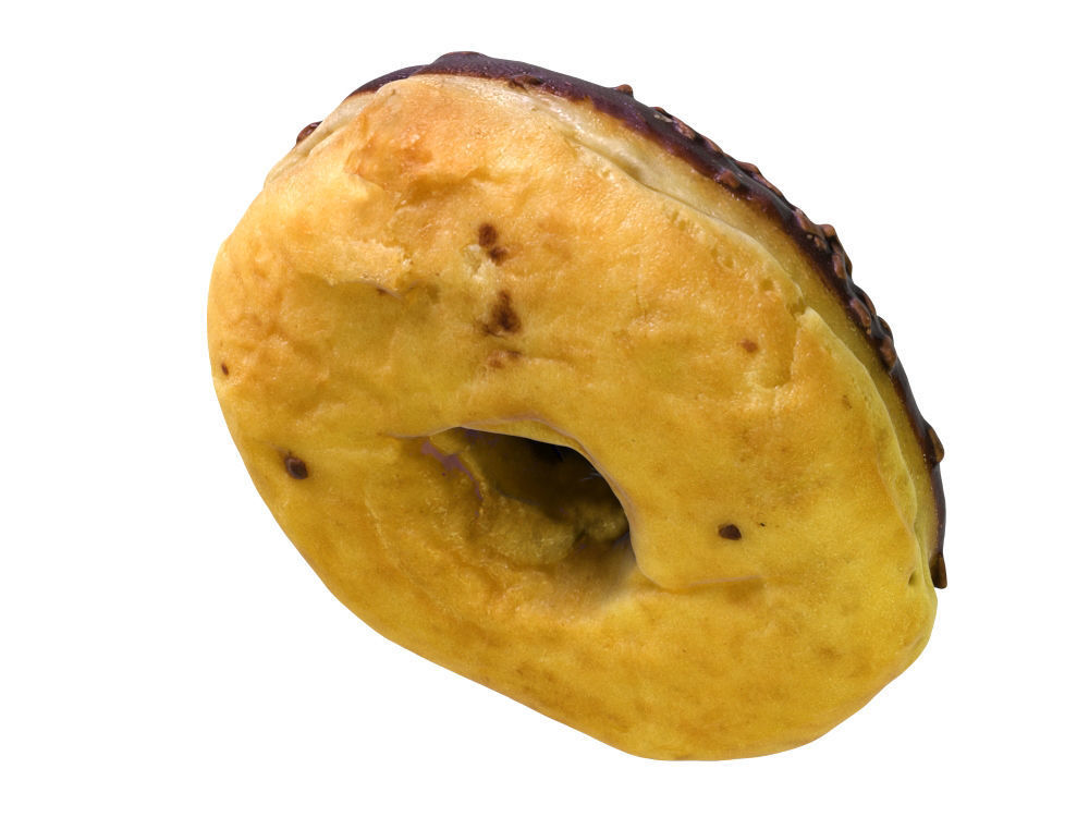 Chocolate Donut 3D model_2