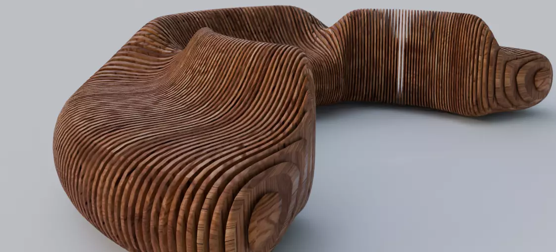 Embrace Bench 1 3D model_4