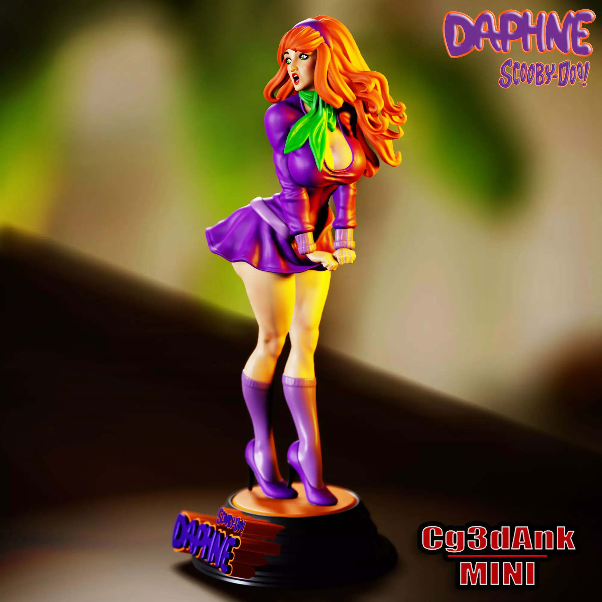 DAPHNE SCOOBY DOO - SEMI REAL FAN ART 3D print model 3D print model_4