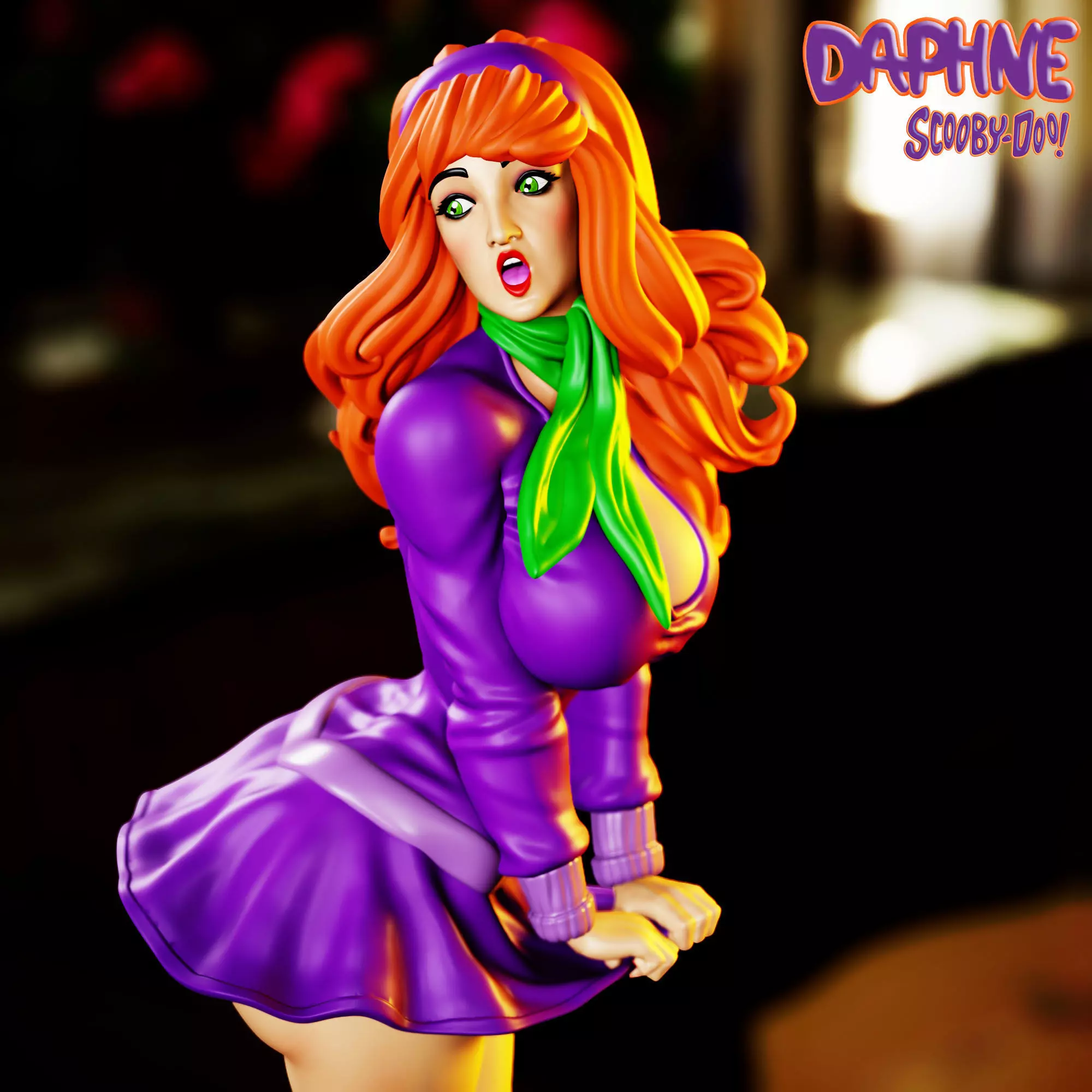 DAPHNE SCOOBY DOO - SEMI REAL FAN ART 3D print model 3D print model_0