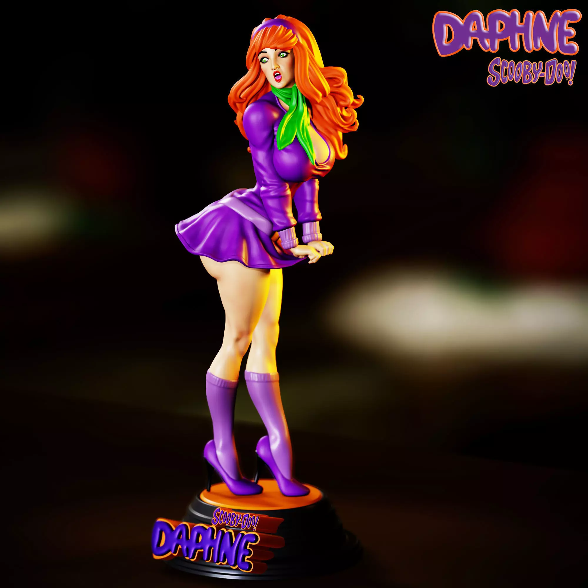 DAPHNE SCOOBY DOO - SEMI REAL FAN ART 3D print model 3D print model_3