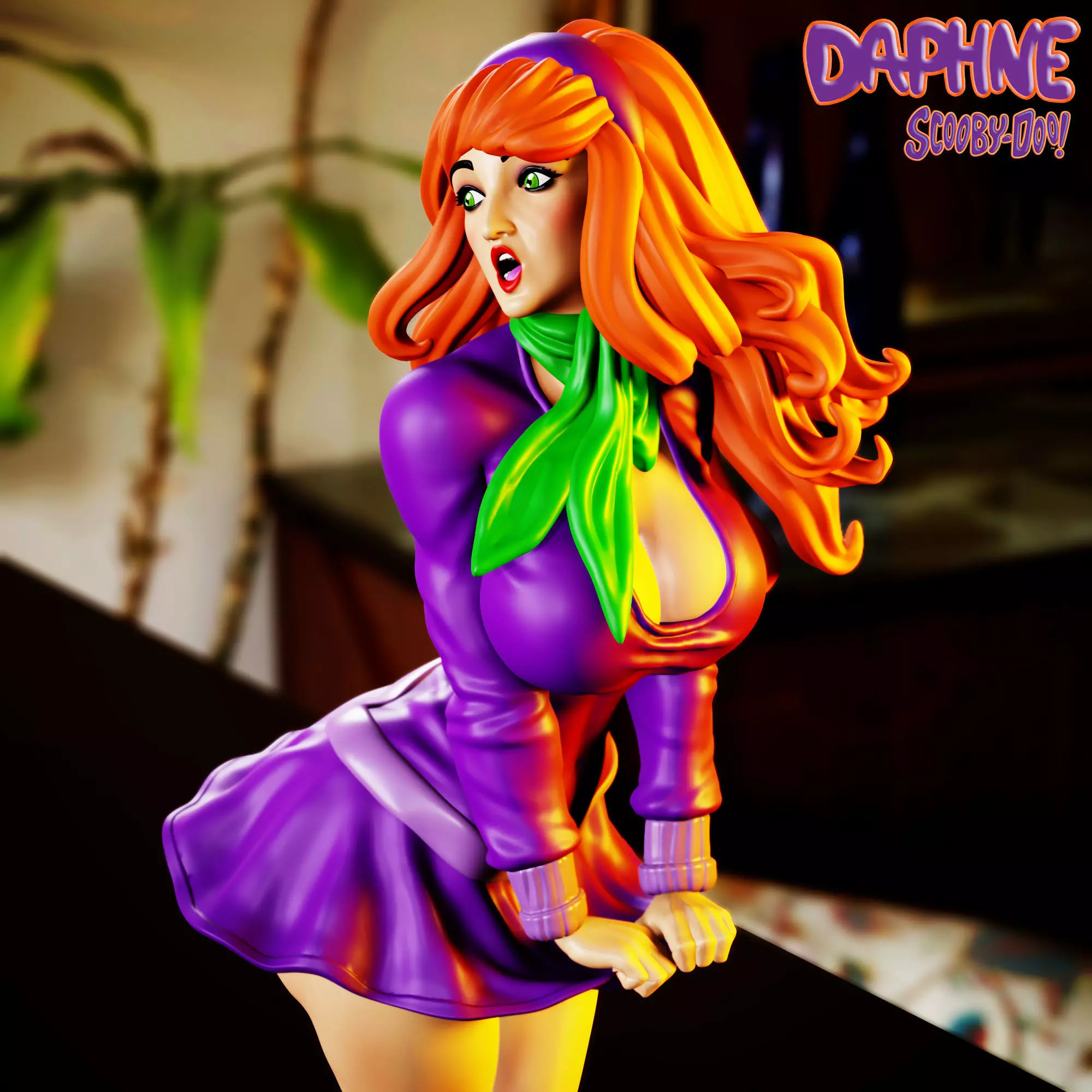 DAPHNE SCOOBY DOO - SEMI REAL FAN ART 3D print model 3D print model_1