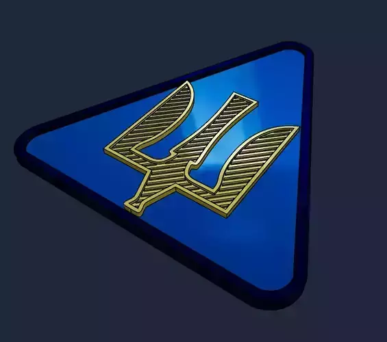 Ukrainian Air Force Patch 3D Printable Model