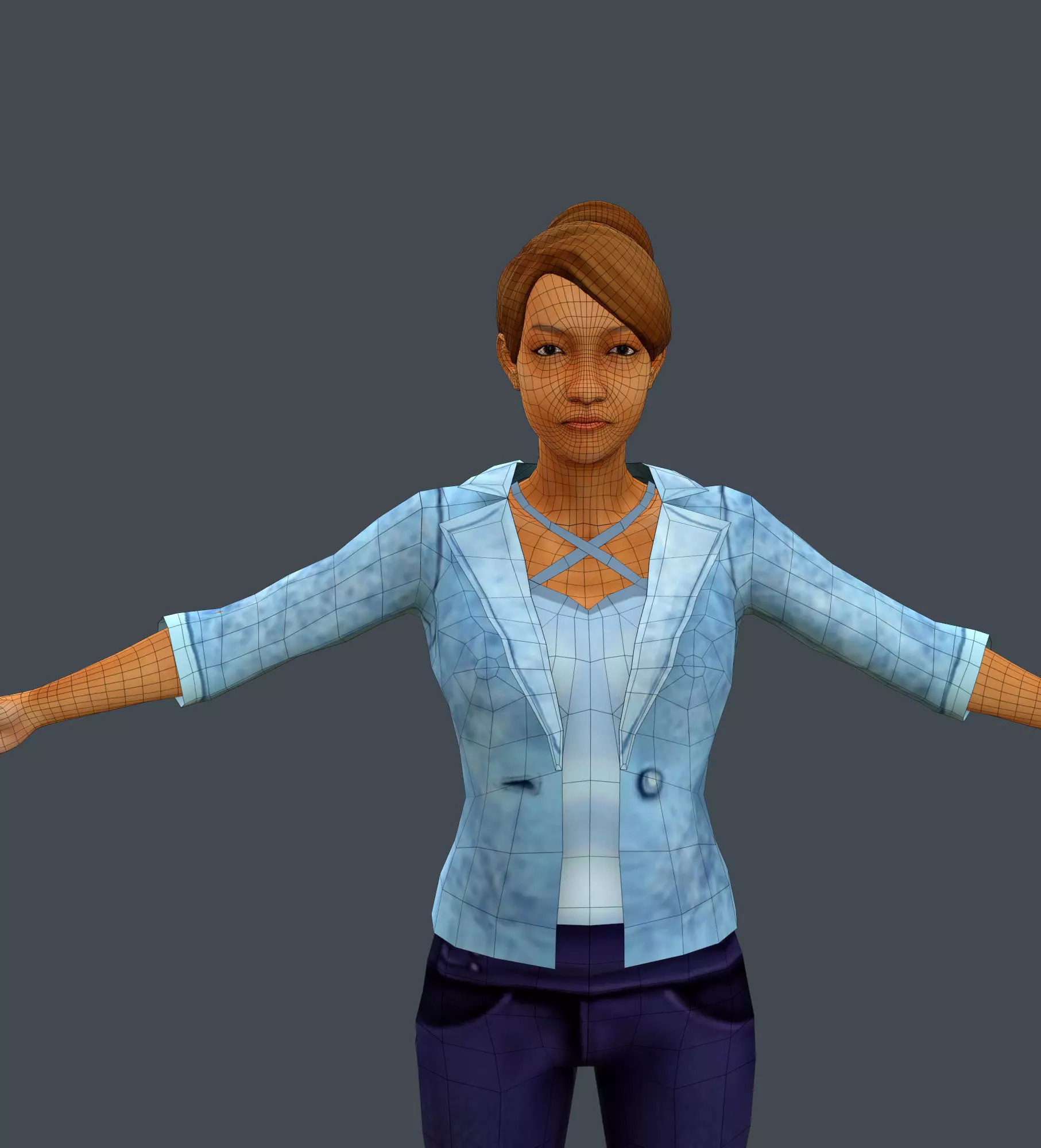 Master Ching Hai Low-poly 3D model_0