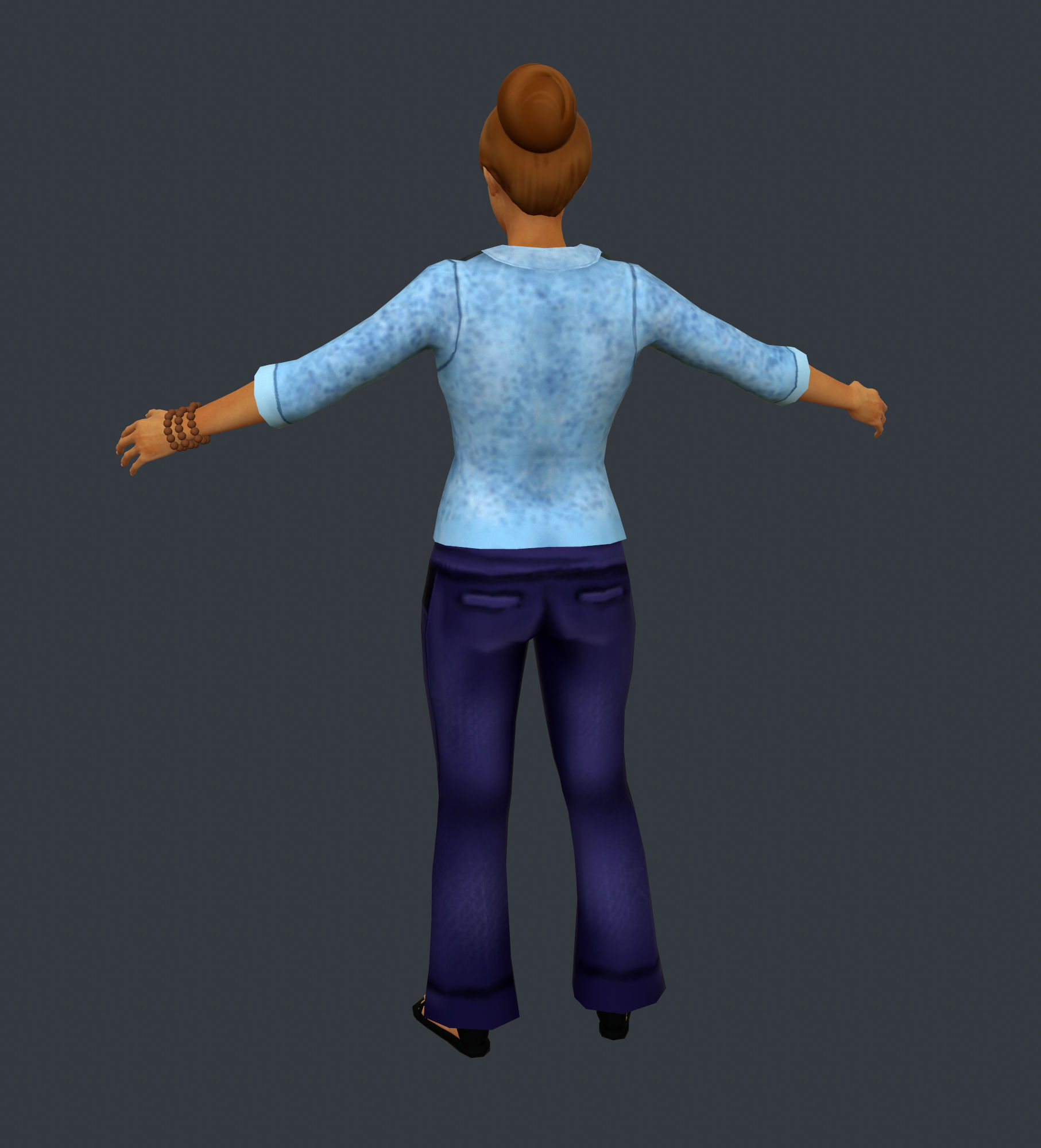 Master Ching Hai Low-poly 3D model_3