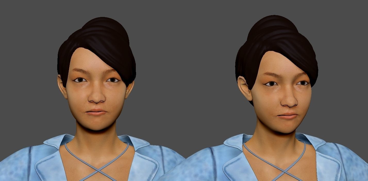Master Ching Hai Low-poly 3D model_6