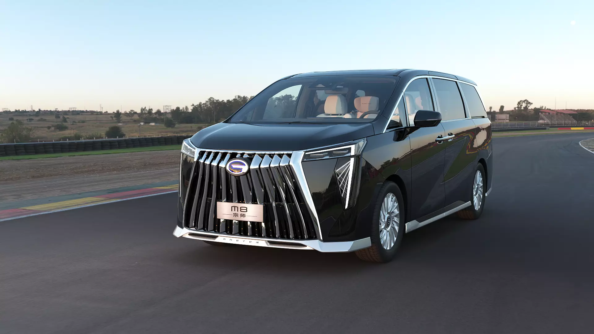 2023 GAC Trumpchi M8 Master Edition with interior Low-poly 3D model_0