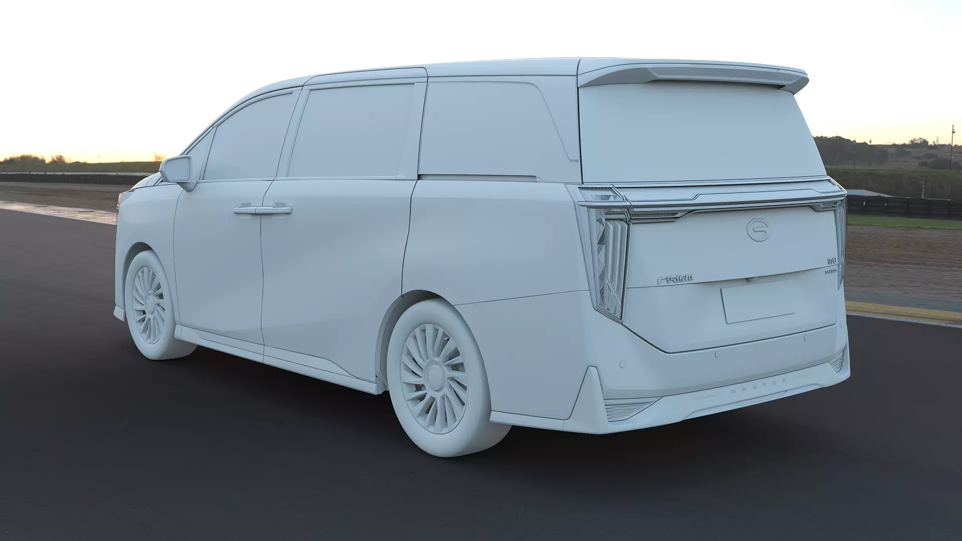 2023 GAC Trumpchi M8 Master Edition with interior Low-poly 3D model_26