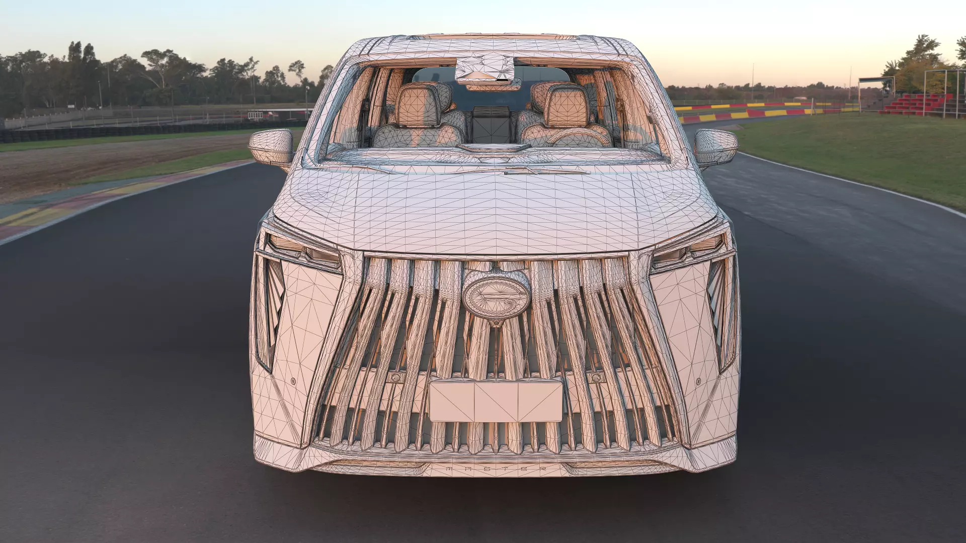 2023 GAC Trumpchi M8 Master Edition with interior Low-poly 3D model_13