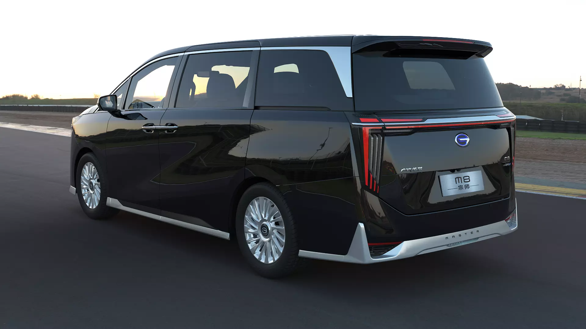 2023 GAC Trumpchi M8 Master Edition with interior Low-poly 3D model_9