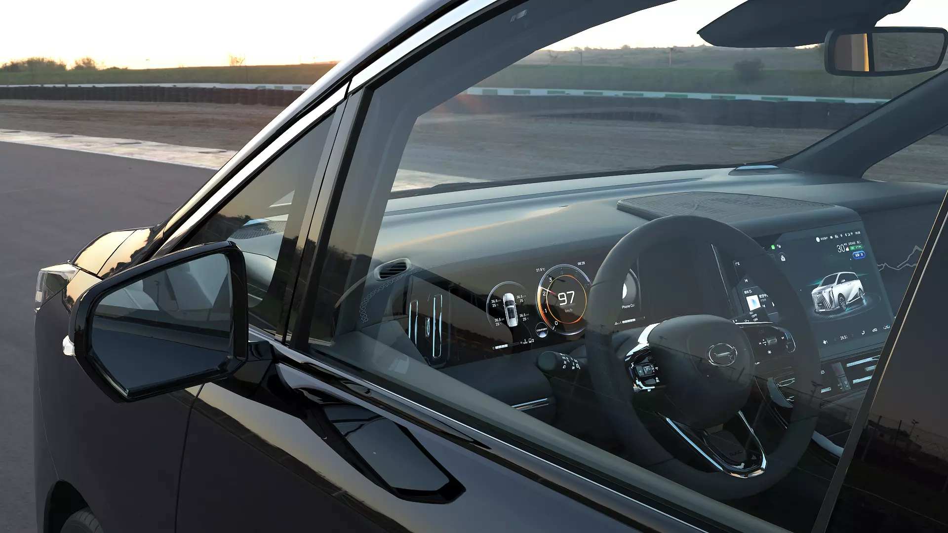 2023 GAC Trumpchi M8 Master Edition with interior Low-poly 3D model_4