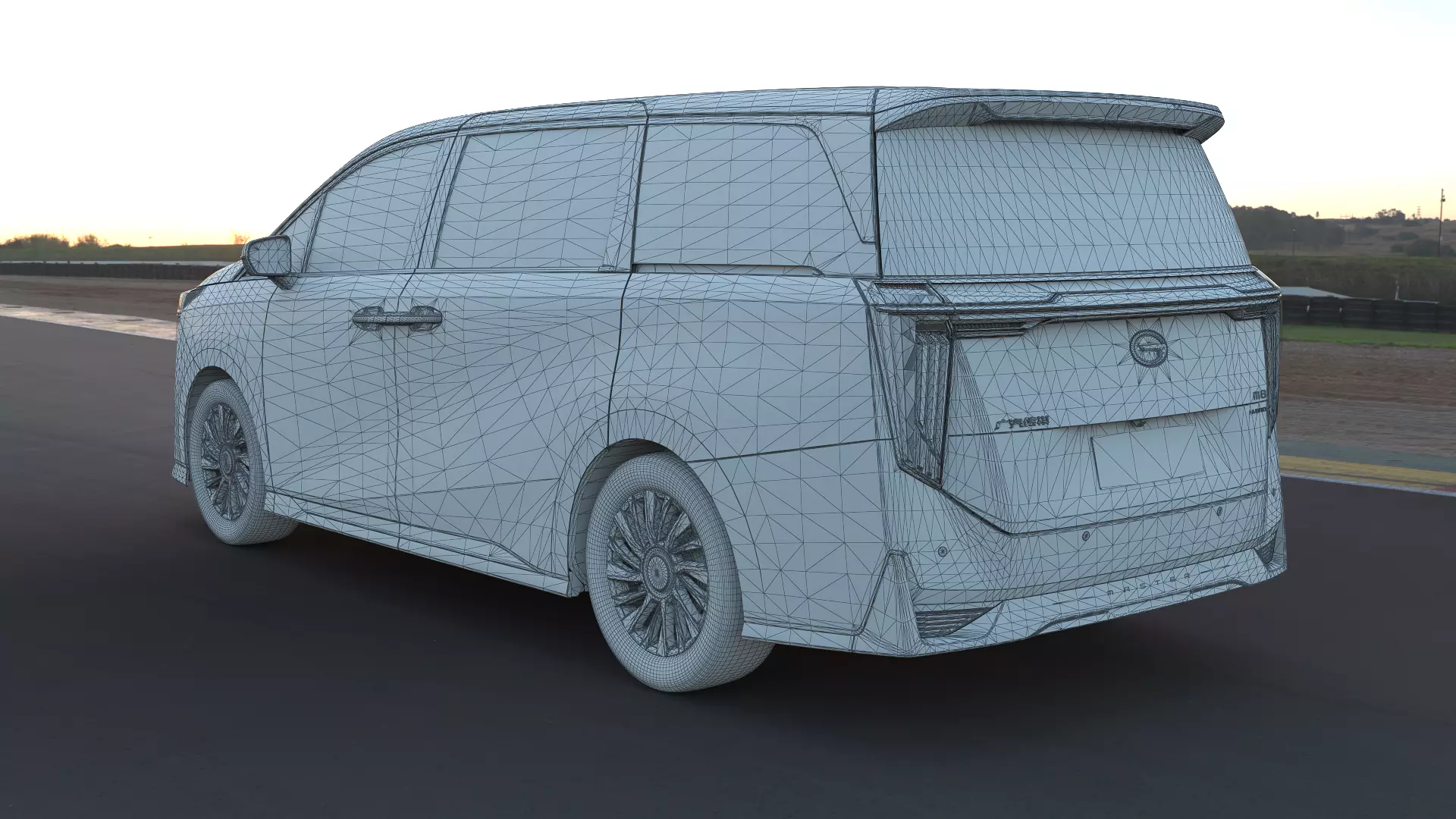 2023 GAC Trumpchi M8 Master Edition with interior Low-poly 3D model_27