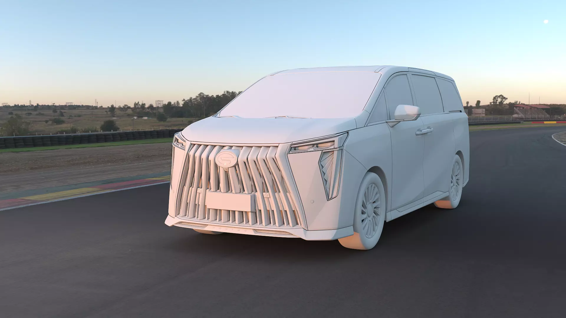 2023 GAC Trumpchi M8 Master Edition with interior Low-poly 3D model_10