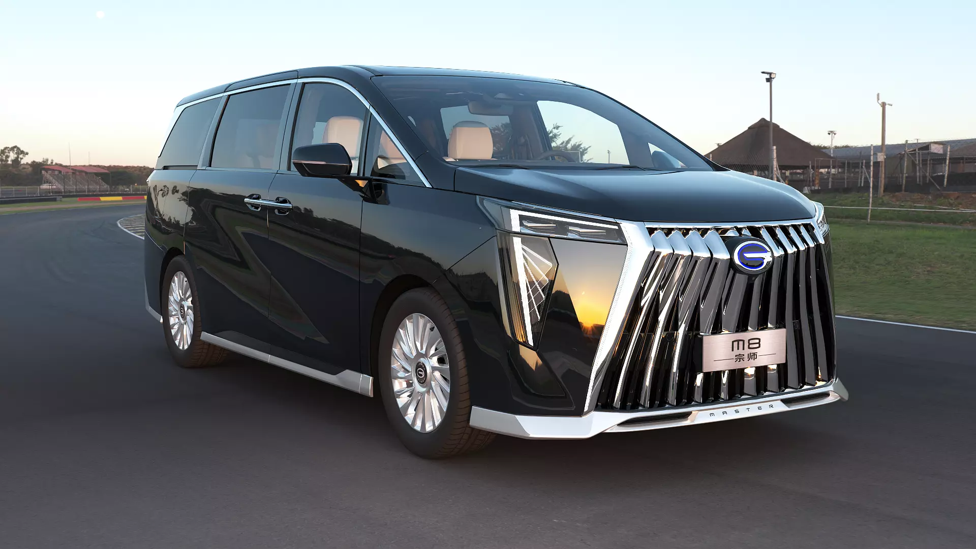 2023 GAC Trumpchi M8 Master Edition with interior Low-poly 3D model_2