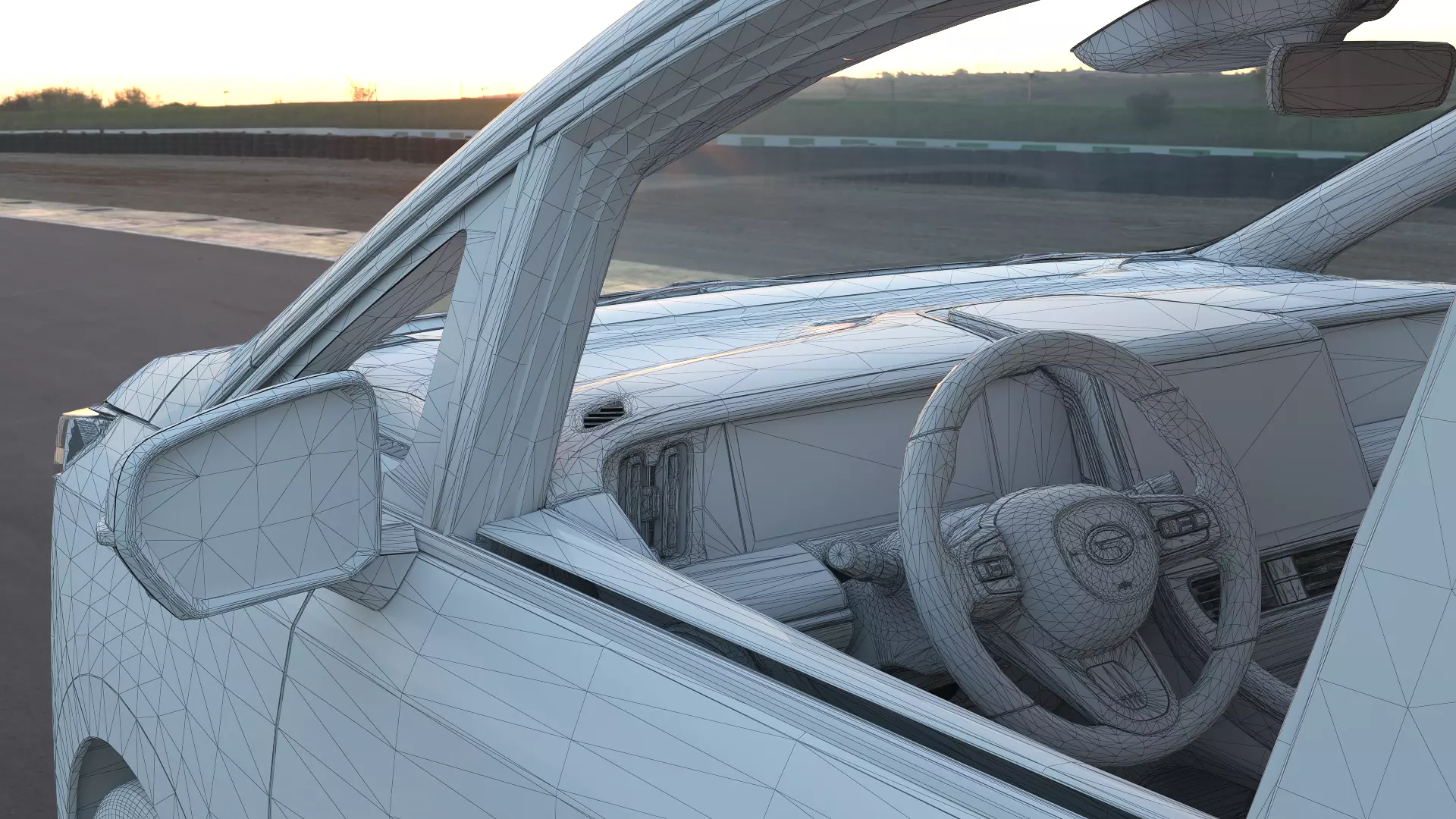 2023 GAC Trumpchi M8 Master Edition with interior Low-poly 3D model_17