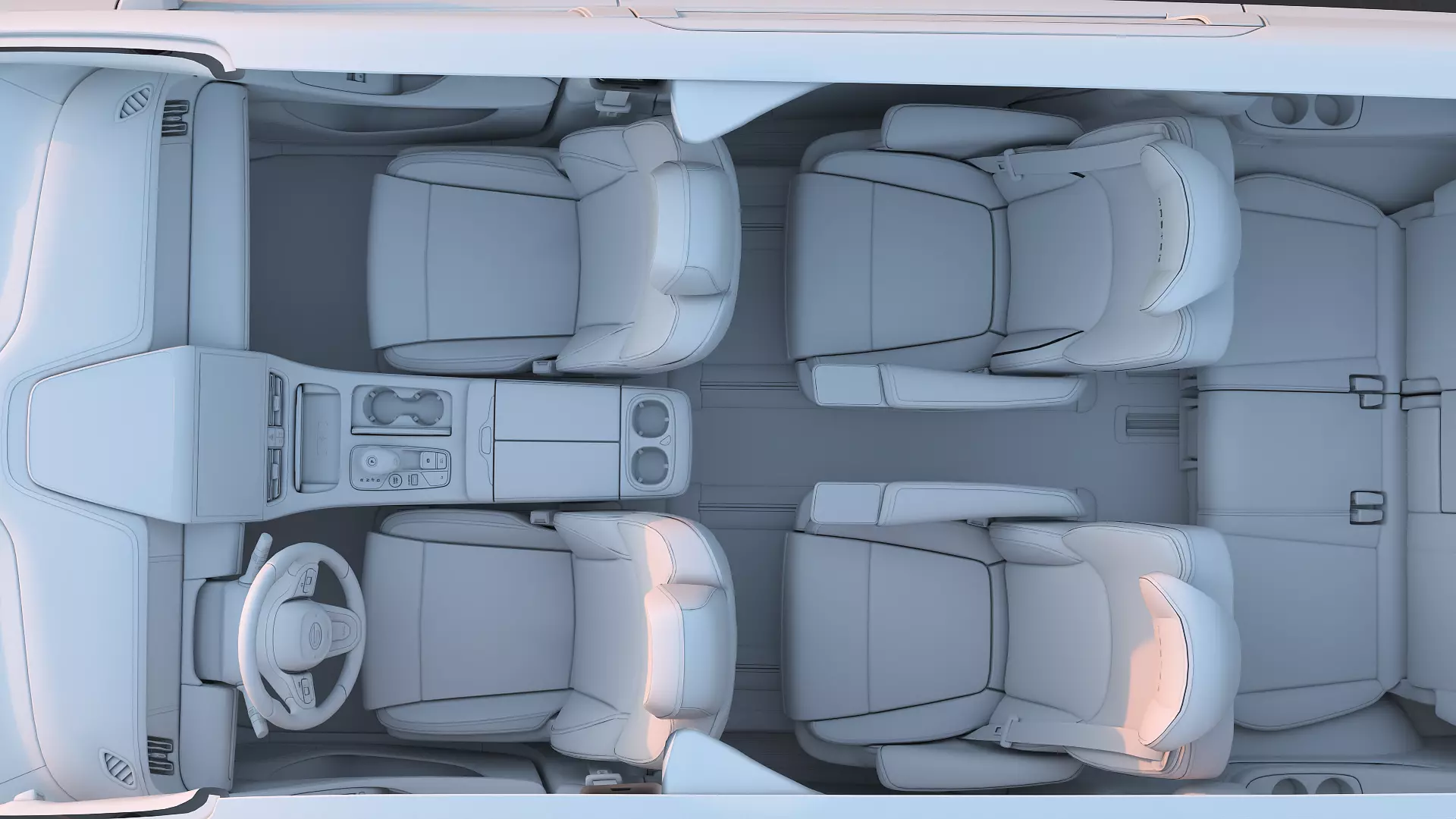 2023 GAC Trumpchi M8 Master Edition with interior Low-poly 3D model_20