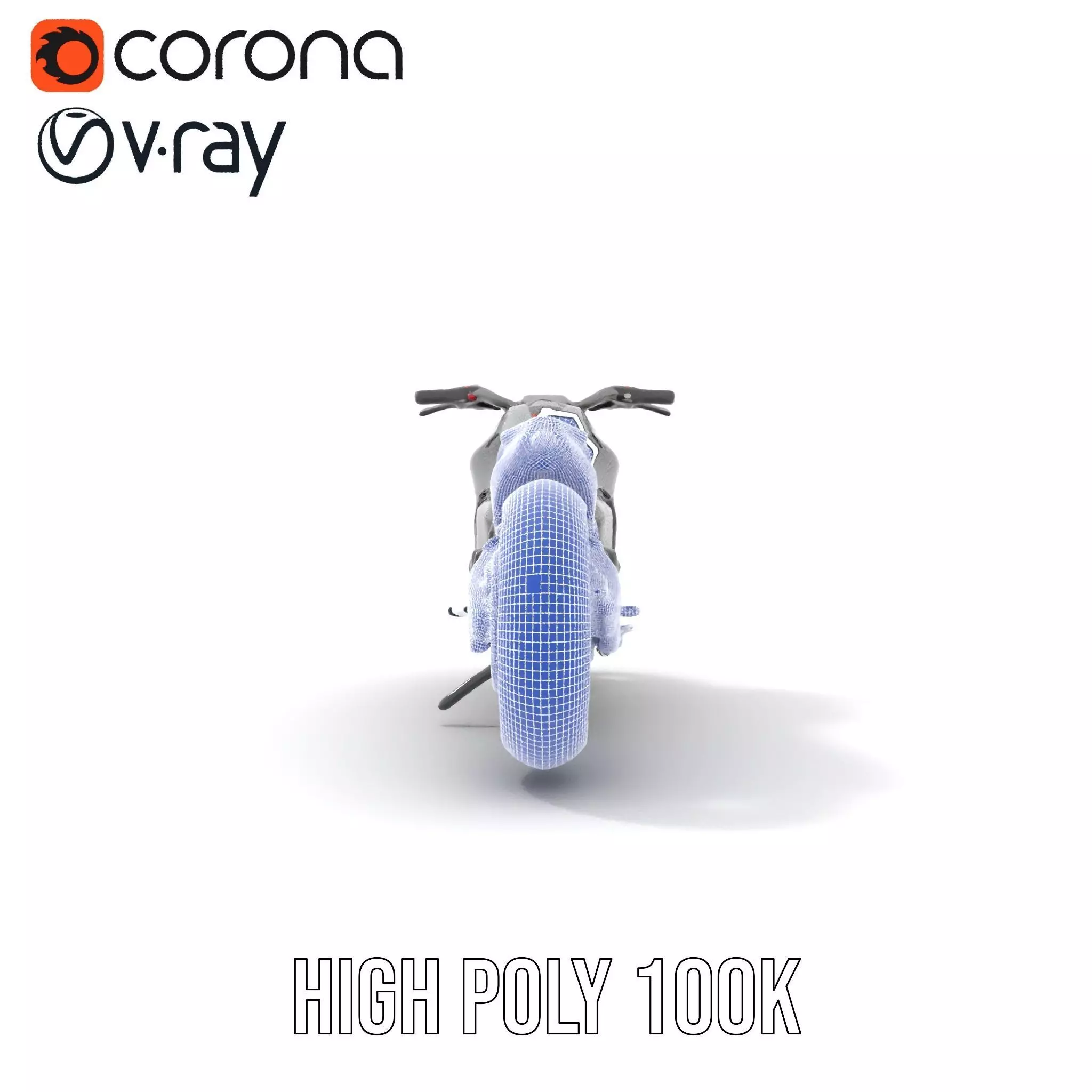 Sleek Black Motorcycle model pack Low-poly 3D model_34