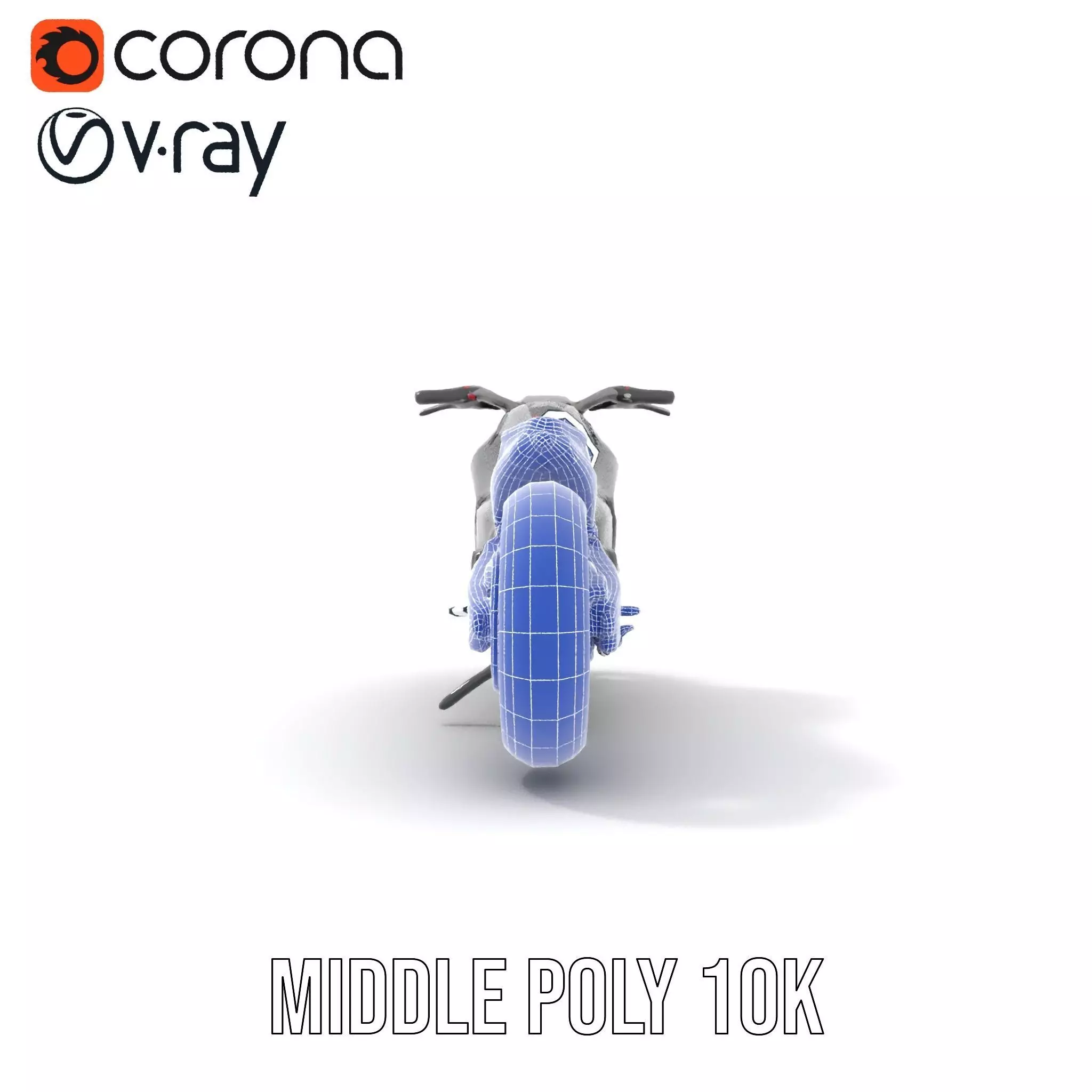 Sleek Black Motorcycle model pack Low-poly 3D model_10