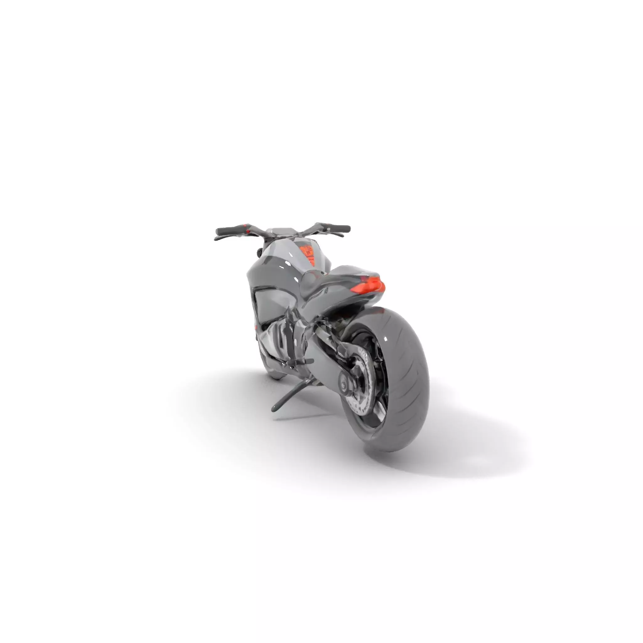 Sleek Black Motorcycle model pack Low-poly 3D model_0