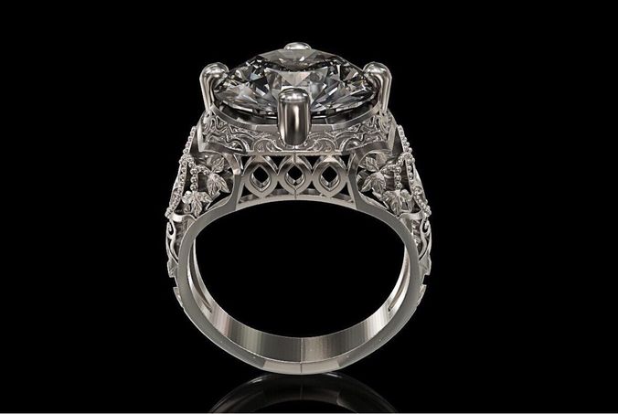 ring STL File Jewelry Design 0032 3D print model