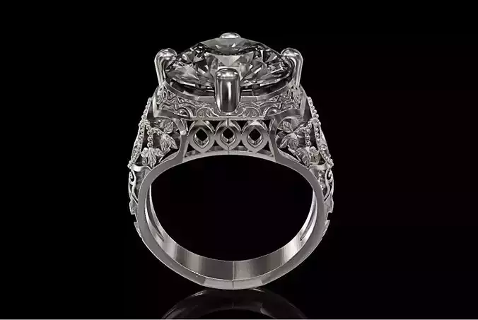 ring STL File Jewelry Design 0032 3D print model