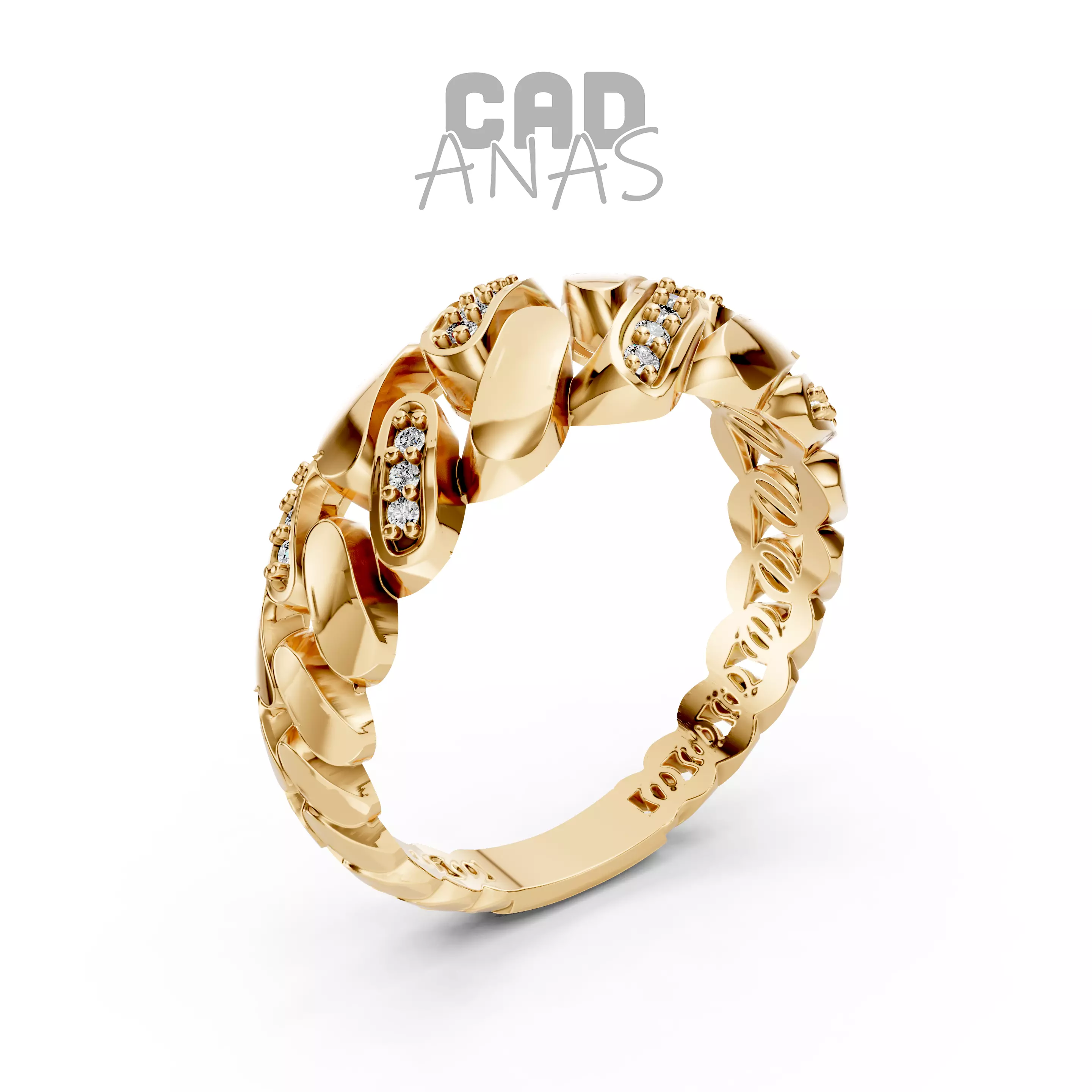 Monaco Ring 3D print model_1