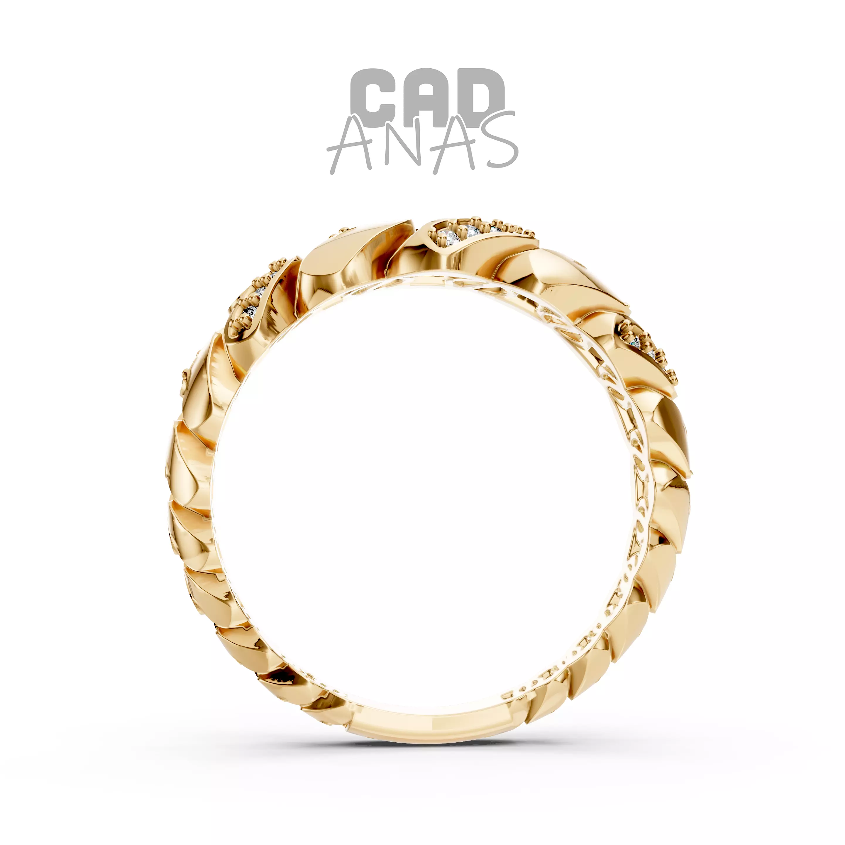 Monaco Ring 3D print model_2