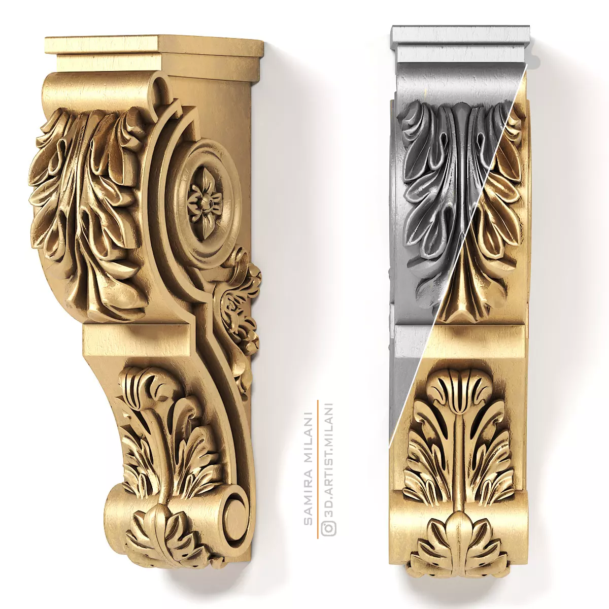 Corbel 1 3D model