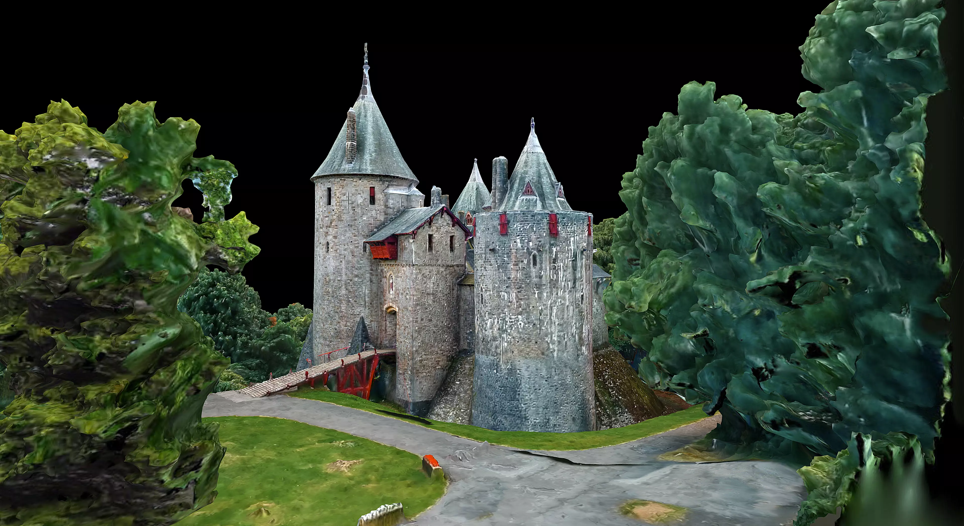 Castell Coch 3D model_0