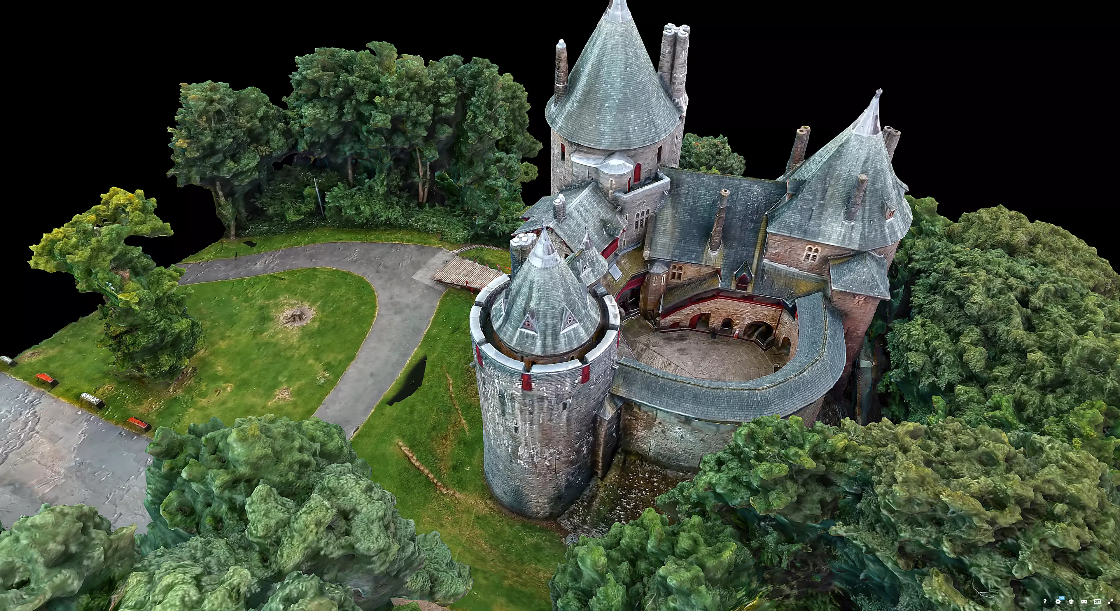 Castell Coch 3D model_6