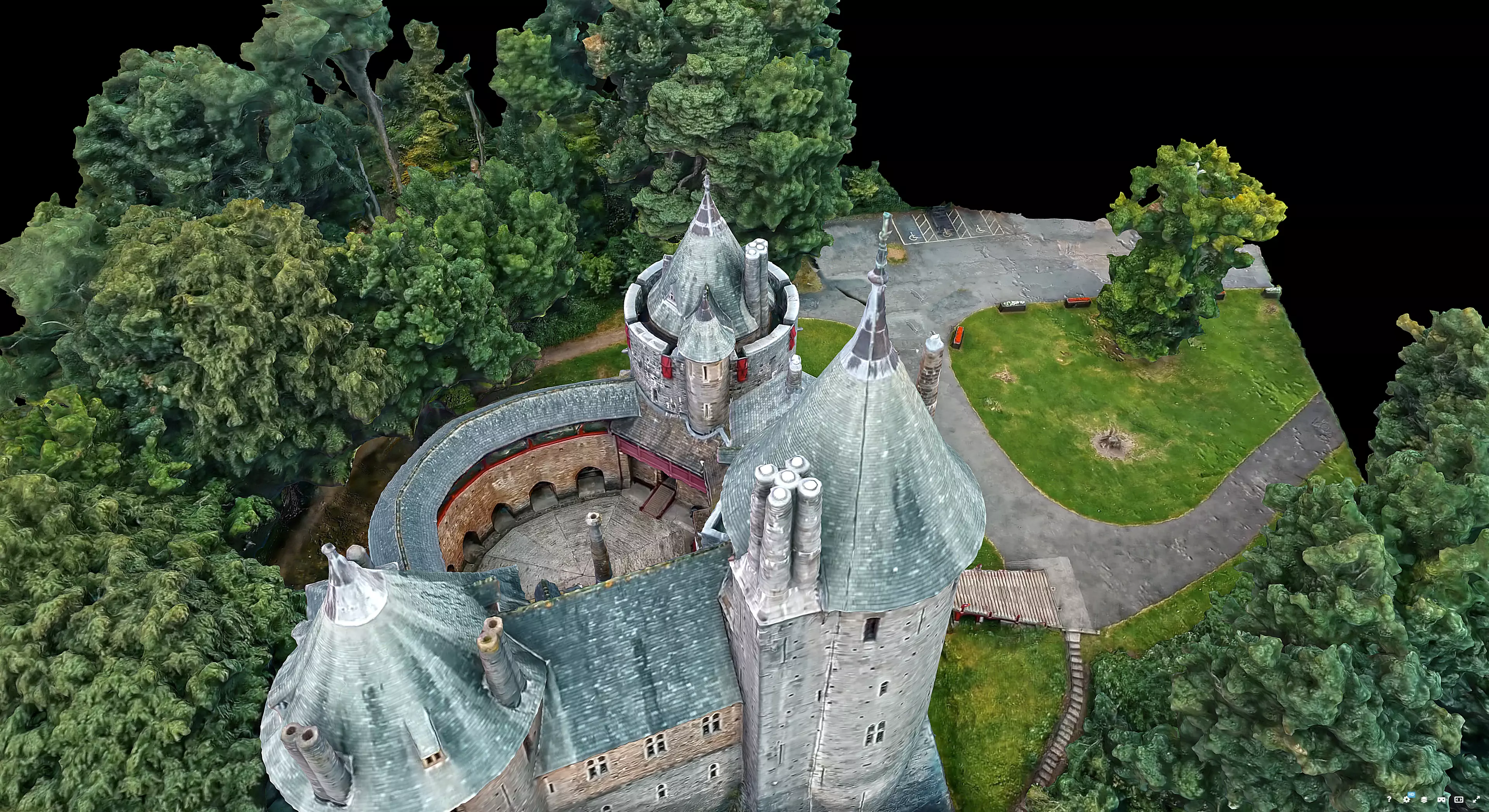 Castell Coch 3D model_7