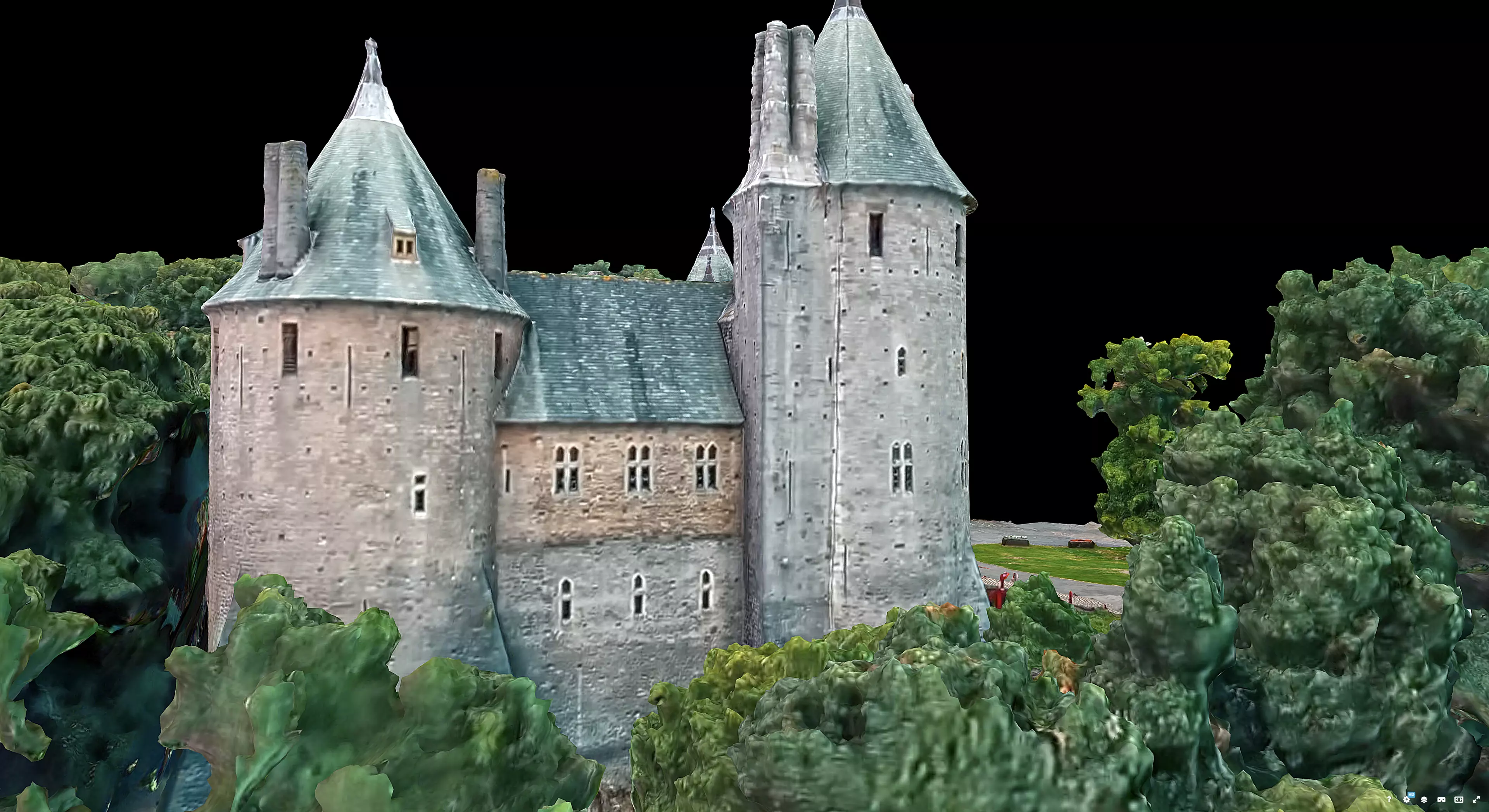 Castell Coch 3D model_2