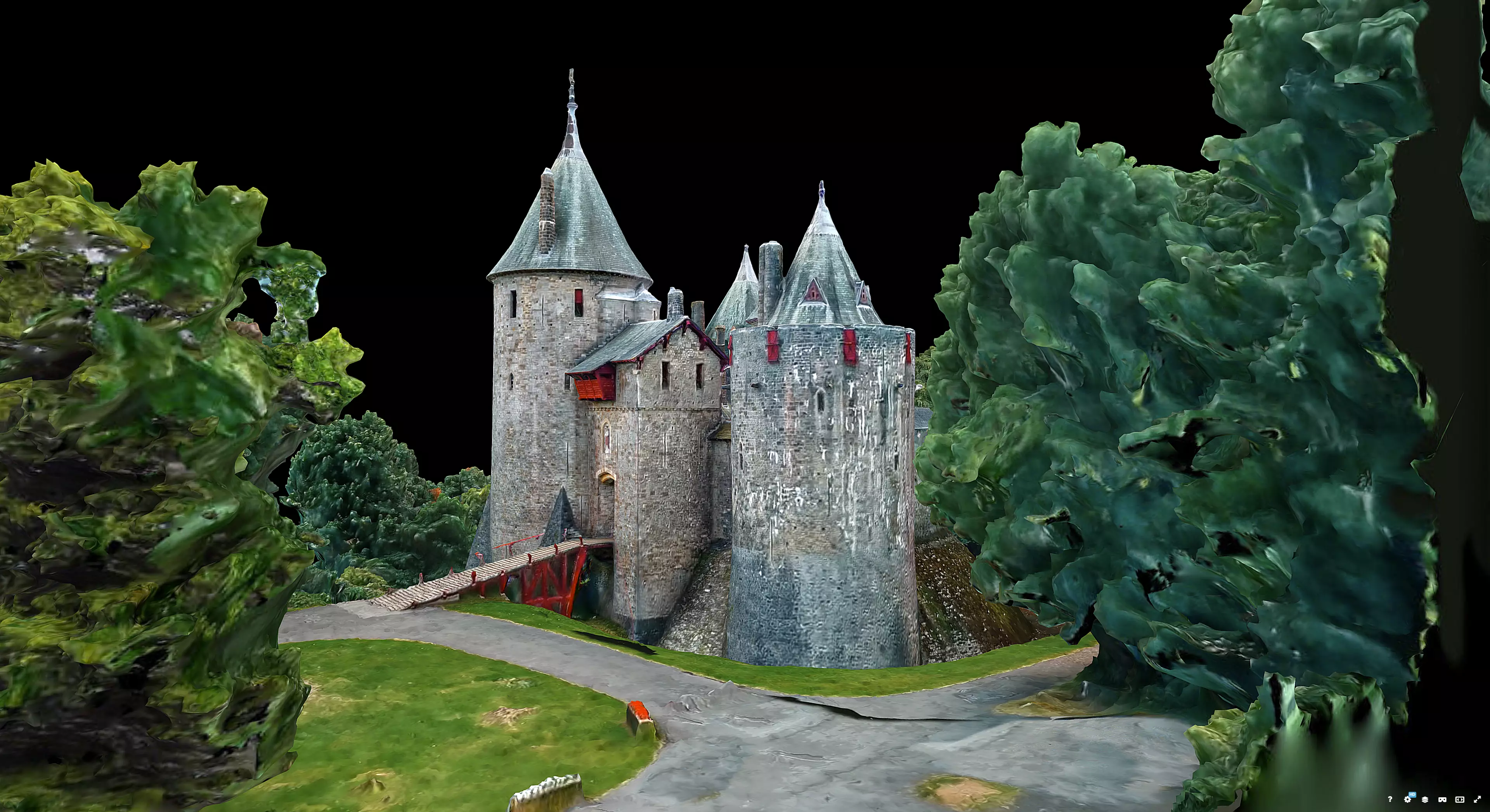 Castell Coch 3D model_5