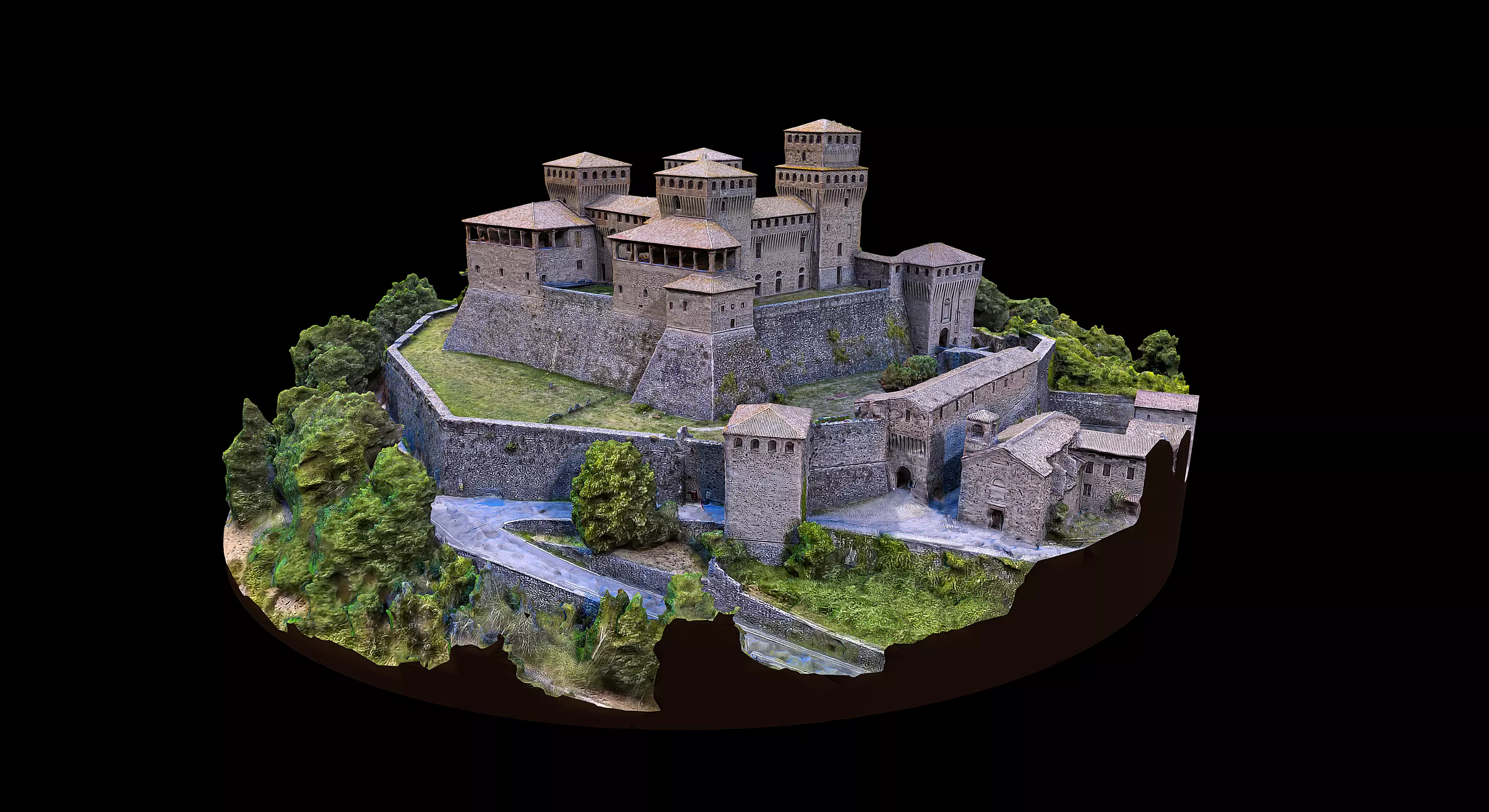 Castello di Torrechiara 3D model_0