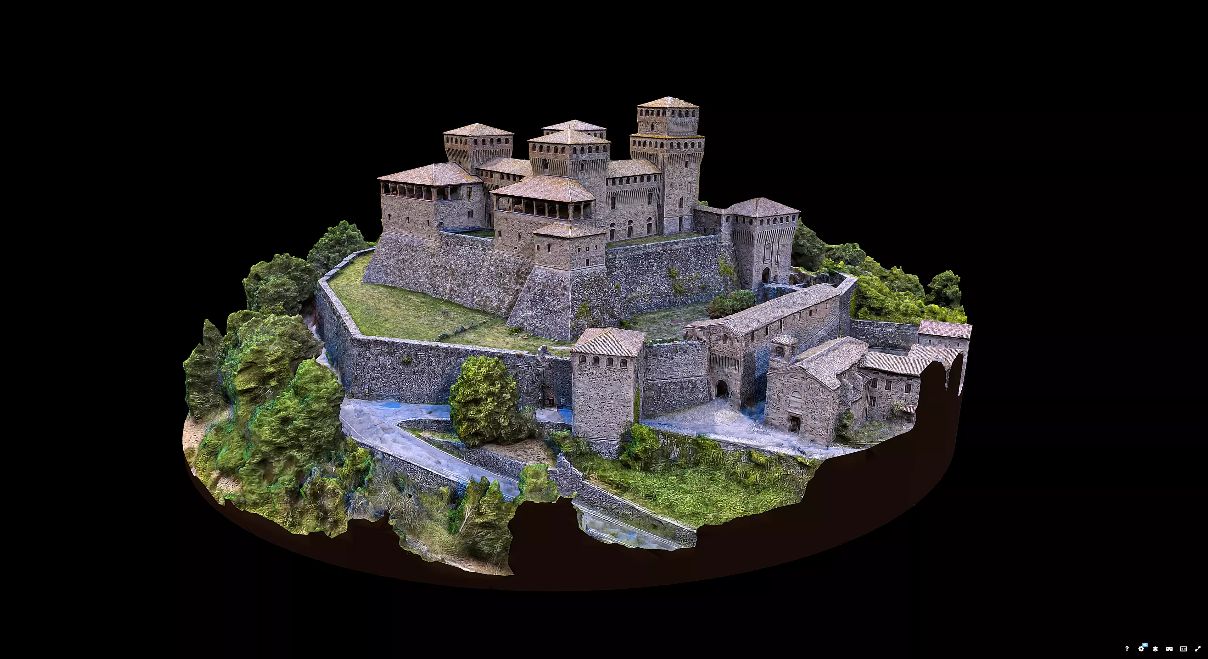 Castello di Torrechiara 3D model_5