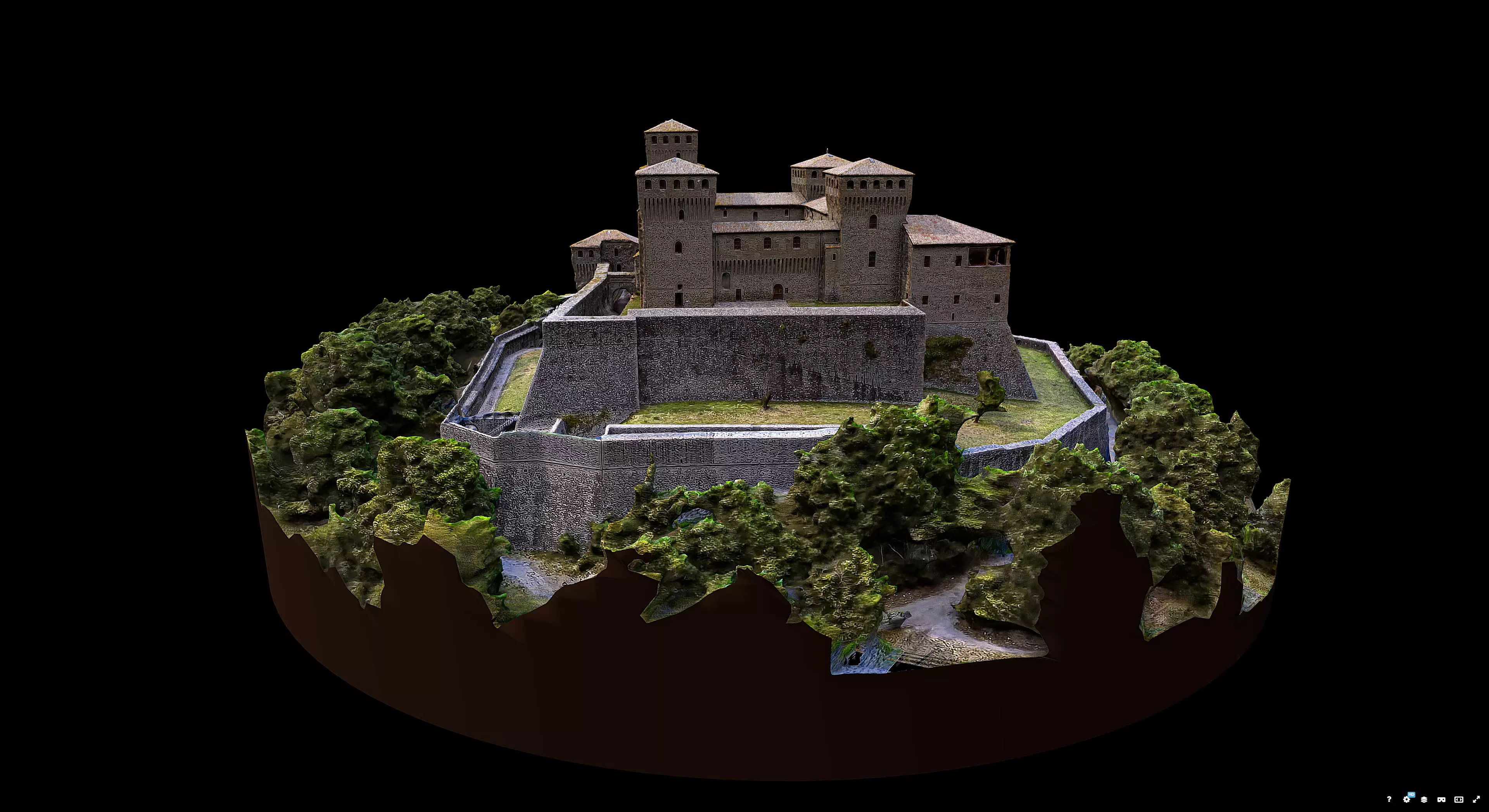 Castello di Torrechiara 3D model_2