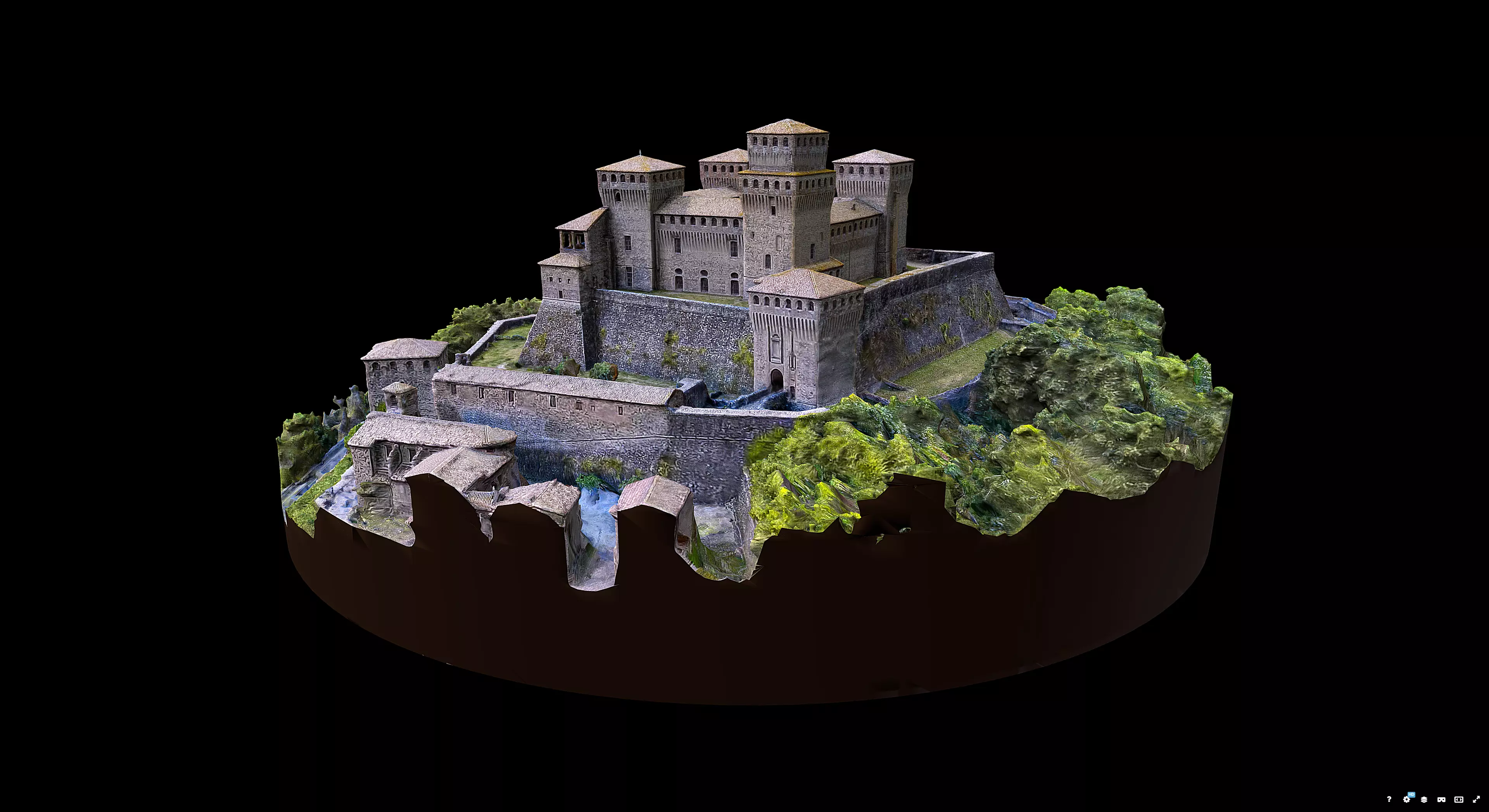 Castello di Torrechiara 3D model_4
