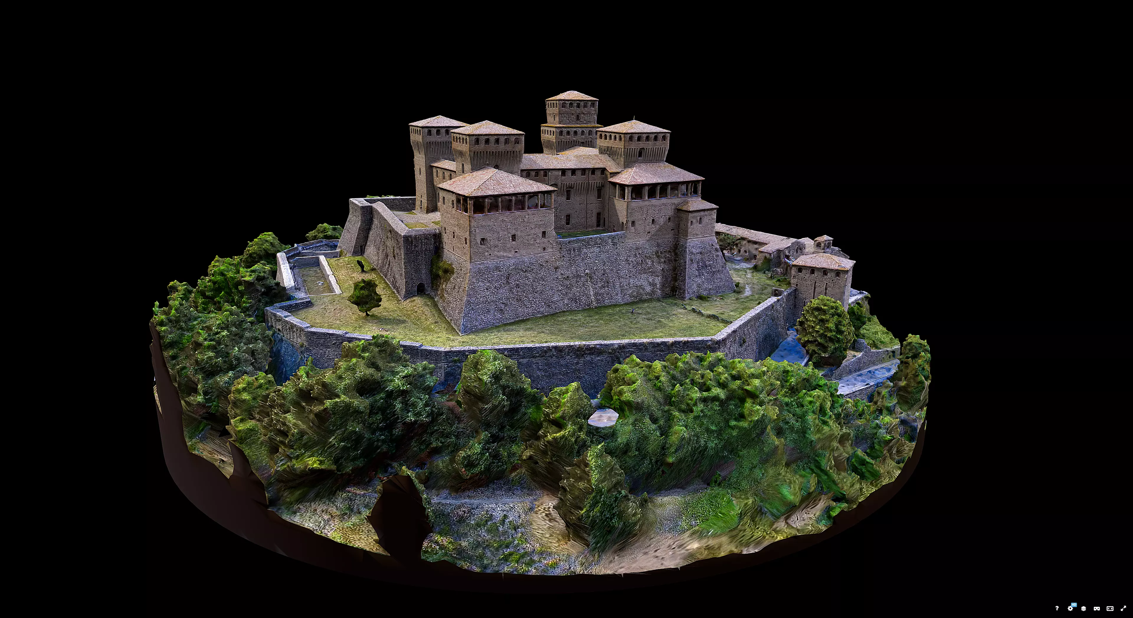 Castello di Torrechiara 3D model_1