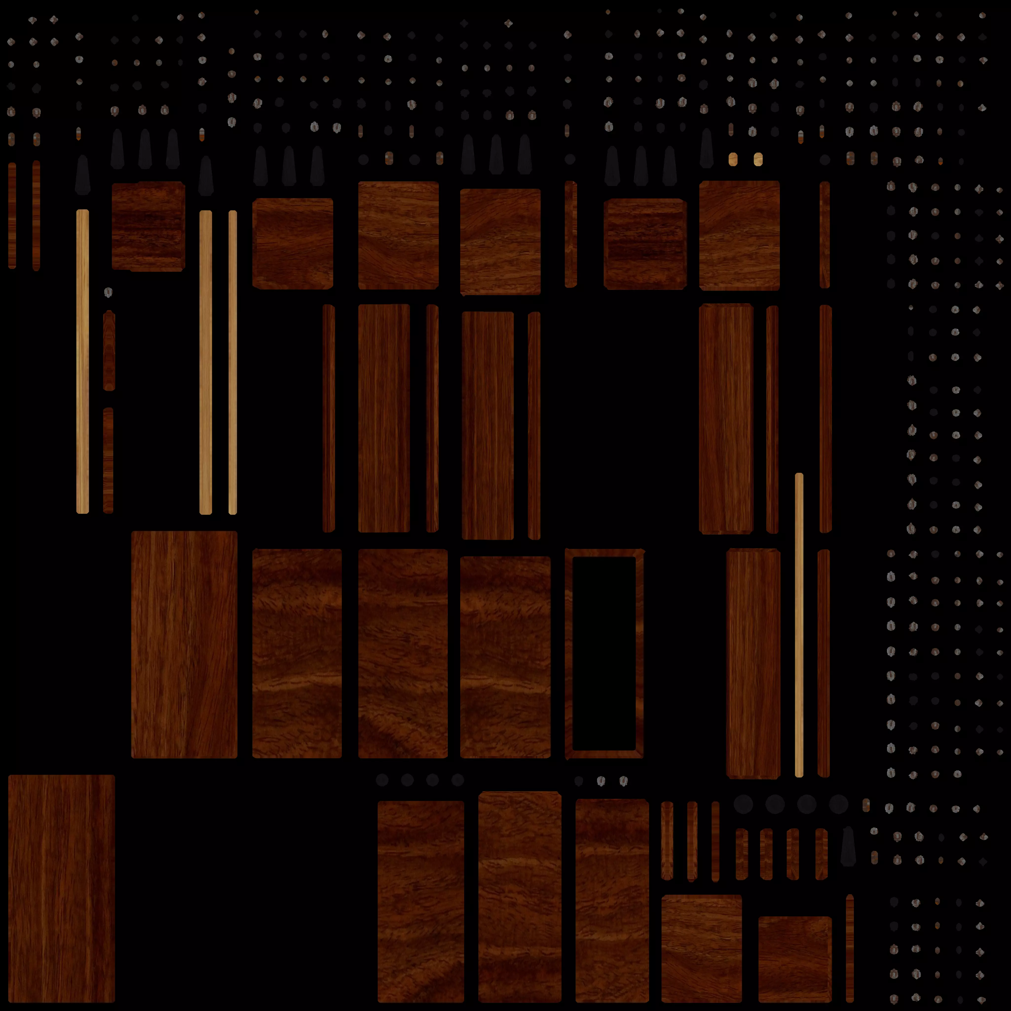 Old dressing table mirror 3D model_1