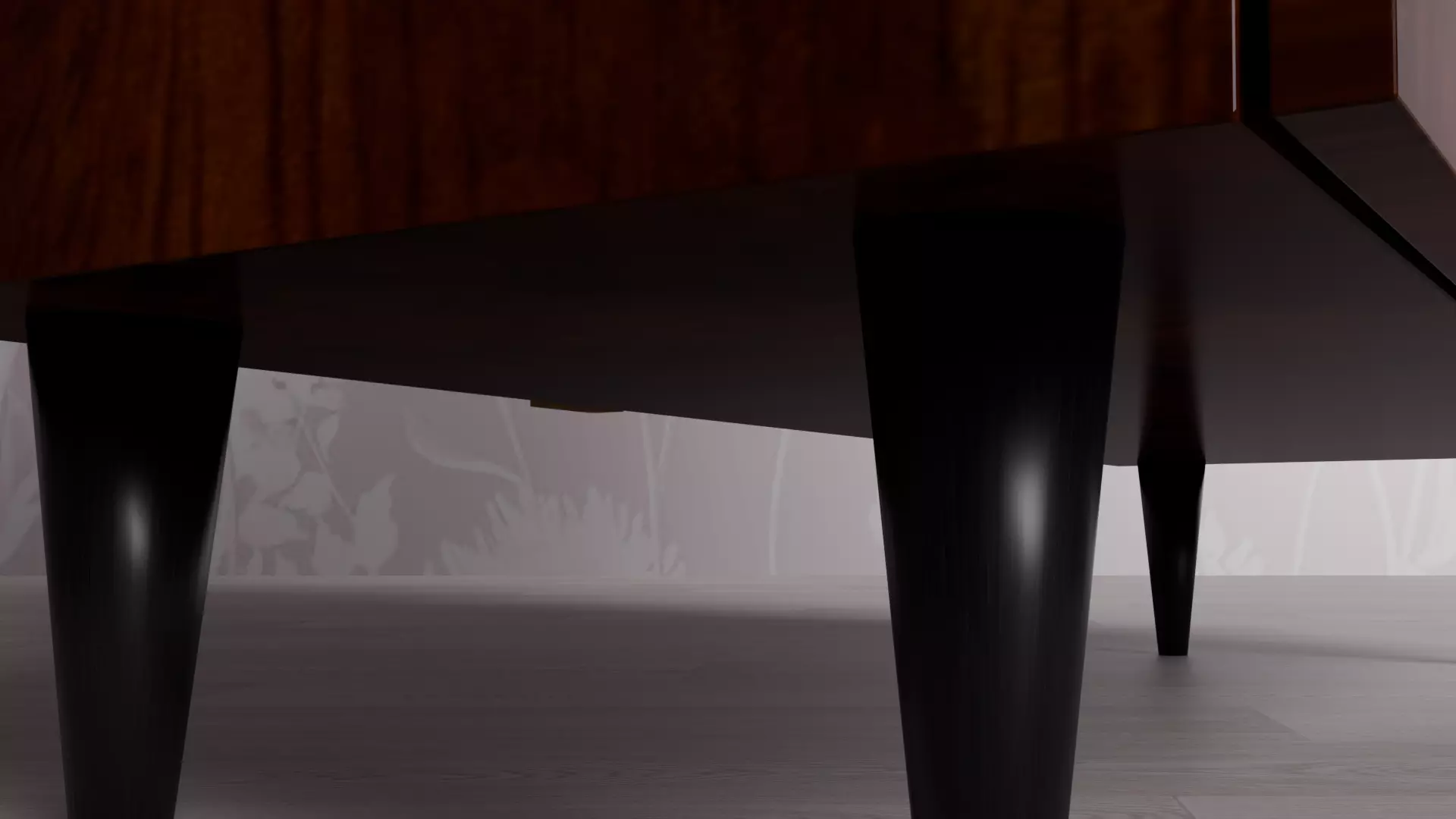 Old dressing table mirror 3D model_0