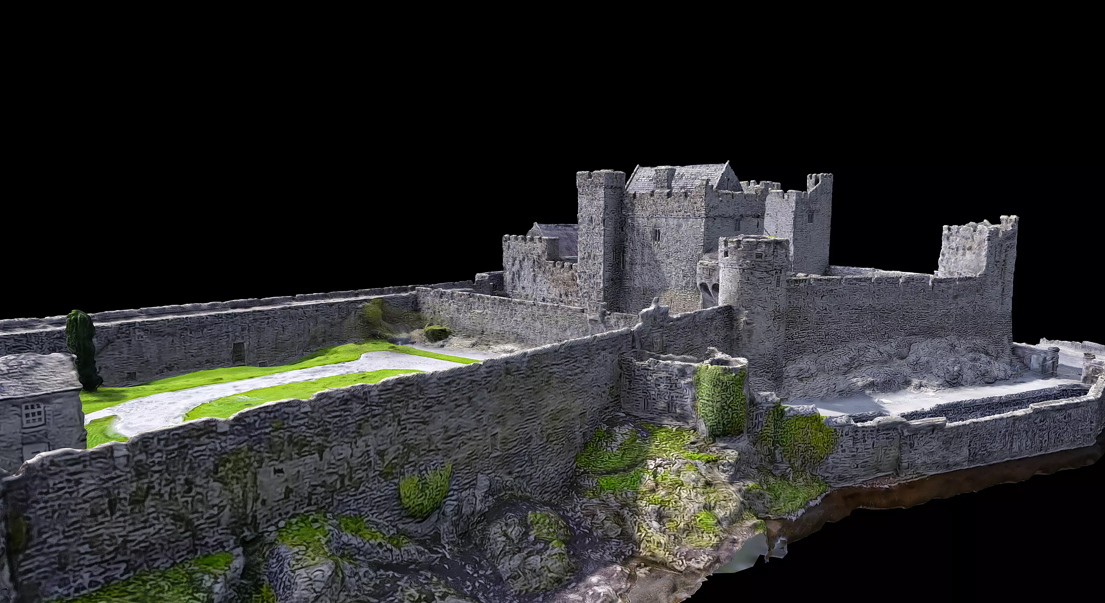 Cahir Castle 3D model