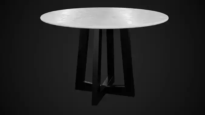 Round Marble Dining Table